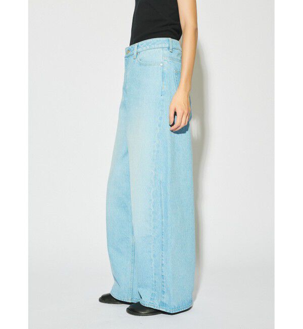 MIDIUMISOLID「MIDIUMISOLID for Ladies バレルレッグワイドデニム」|デニム|