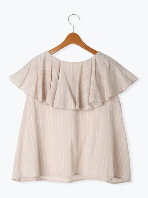 Lugnoncure「カラミストライプブラウス」|シャツ・ブラウス|