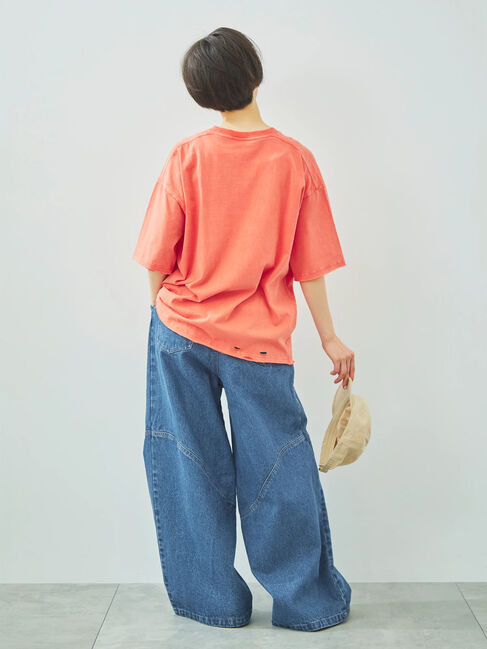 SM2「デニム/ツイル 切替ワイドパンツ」|その他|