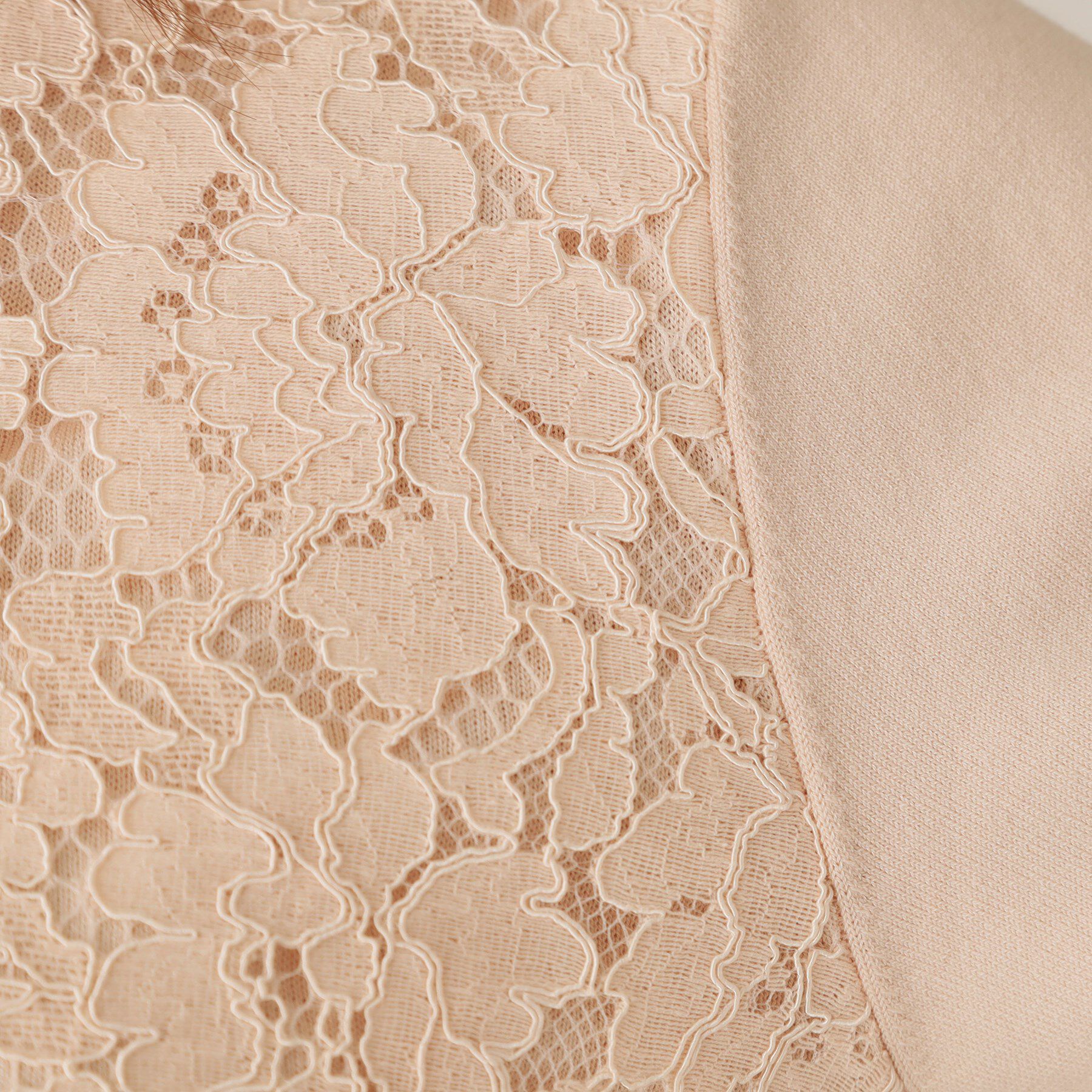 COUP DE CHANCE「【洗える】レース使いニットプルオーバー」|ニット・セーター|