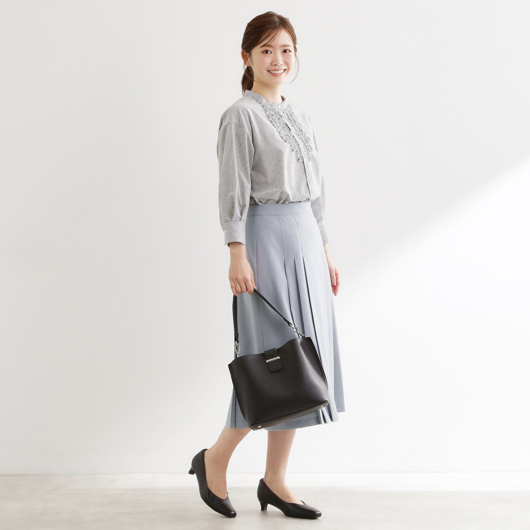 Reflect「タックプリーツセミロング丈スカート」|スカート|