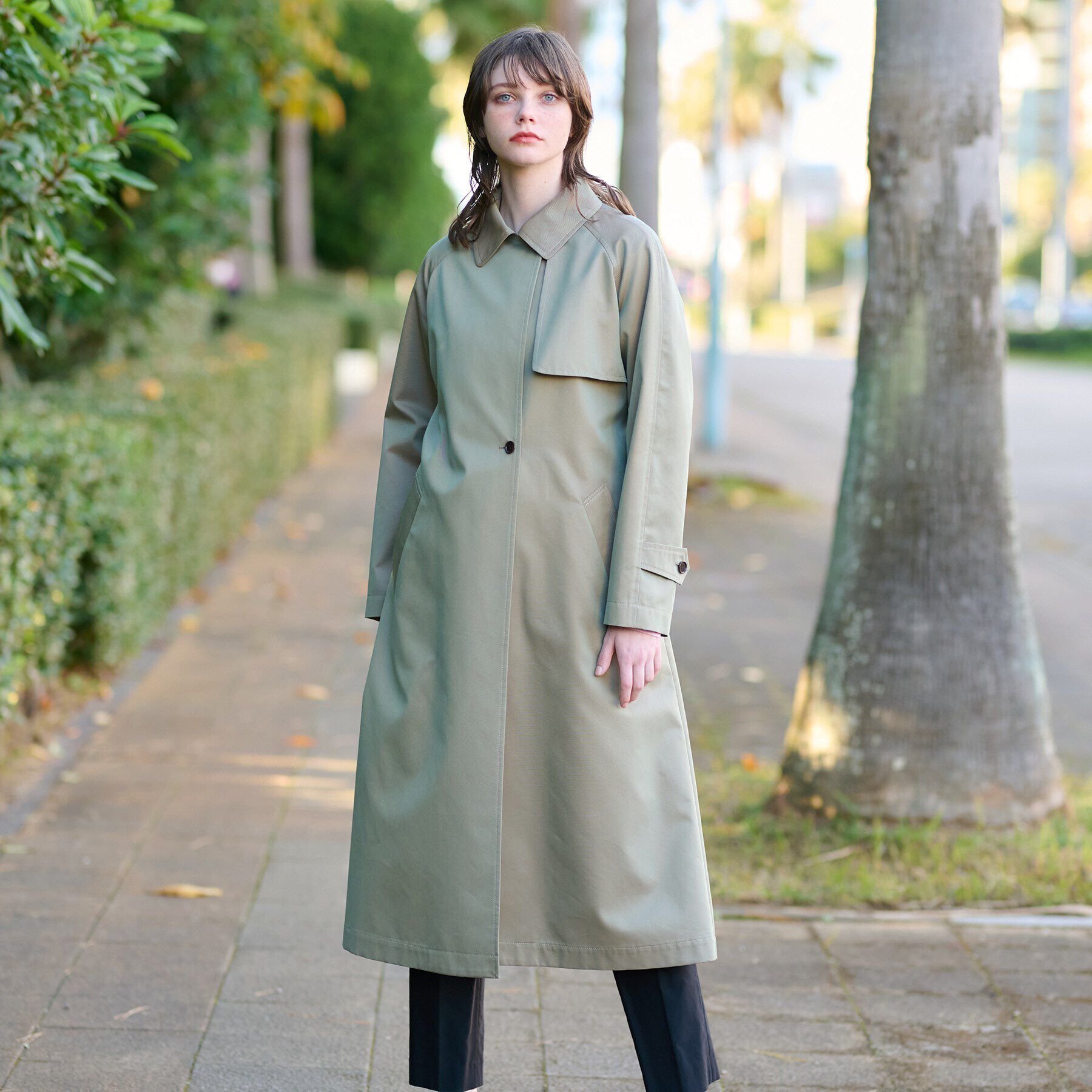 DRESSTERIOR「【上品/美シルエット】ライトトレンチコート」|トレンチコート|