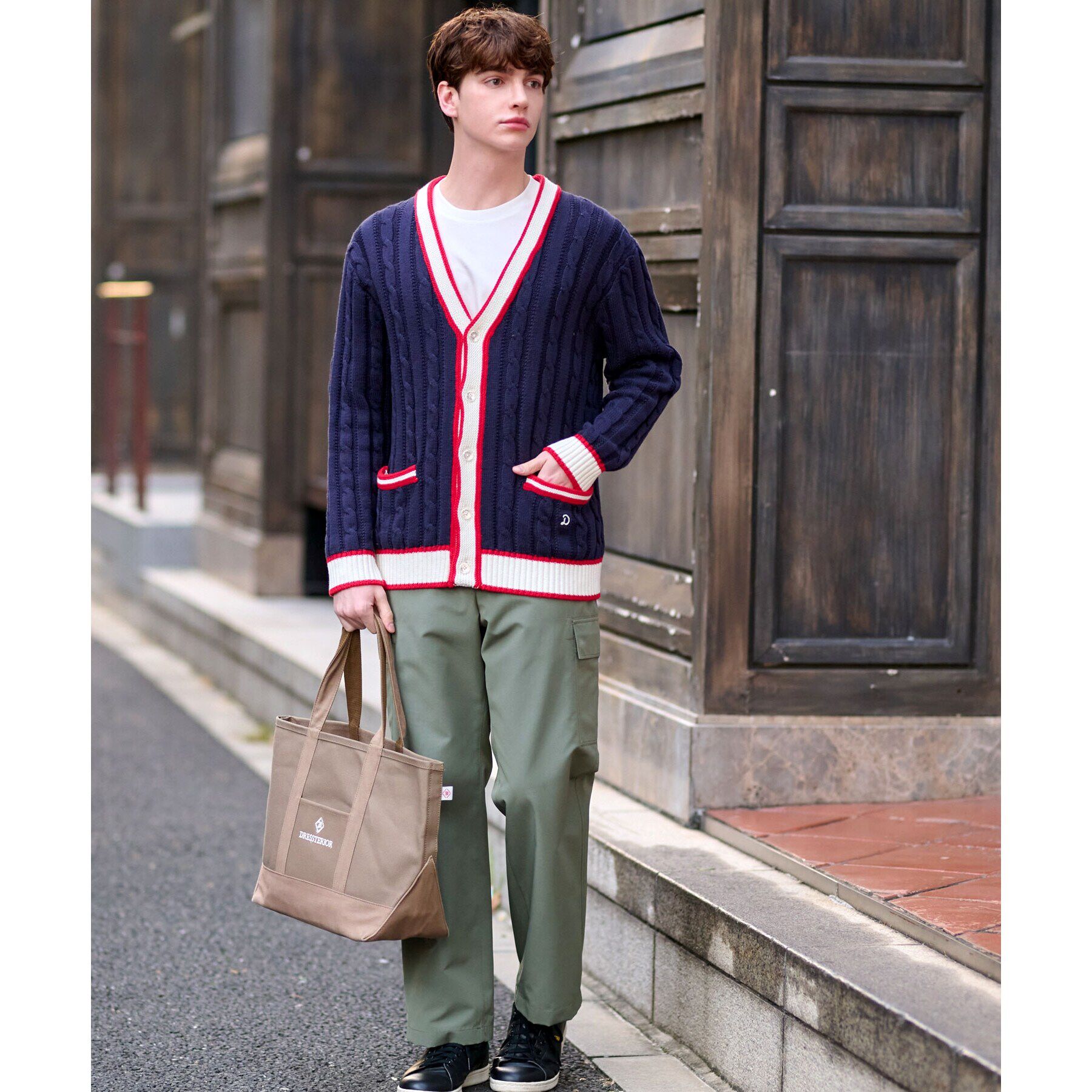 DRESSTERIOR「スプリングチルデン ニットロンドンカーディガン」|カーディガン|