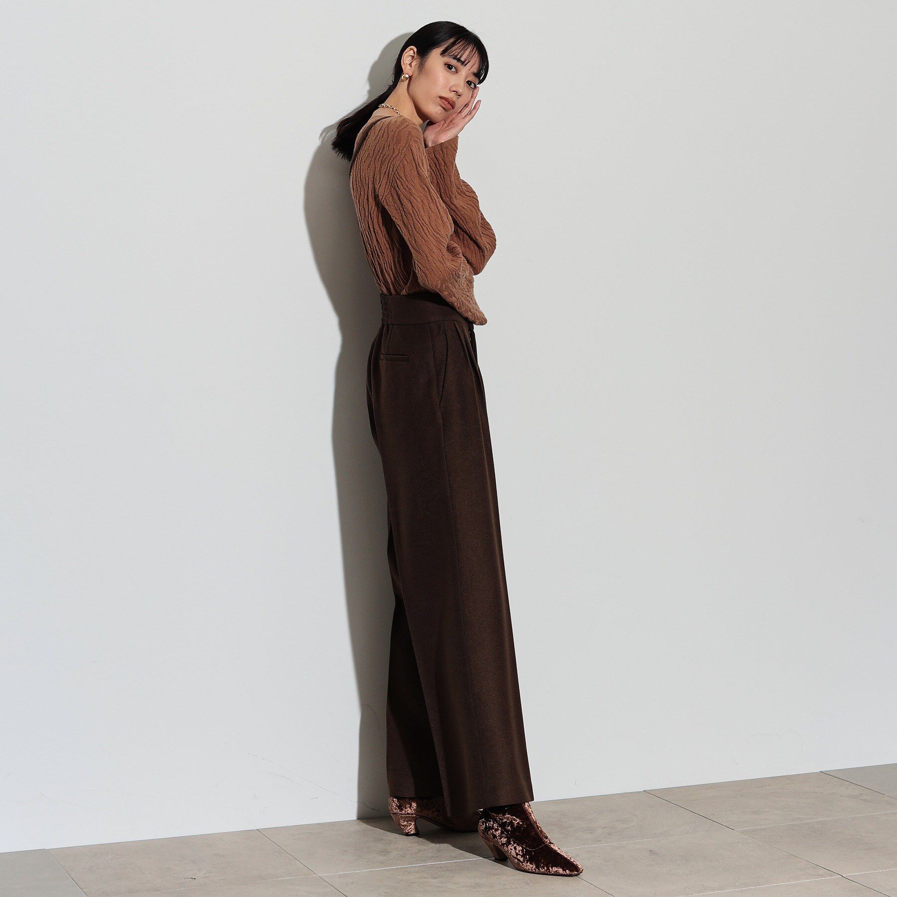 GALLEST「サスペンダー付きツイルワイドパンツ」|その他|