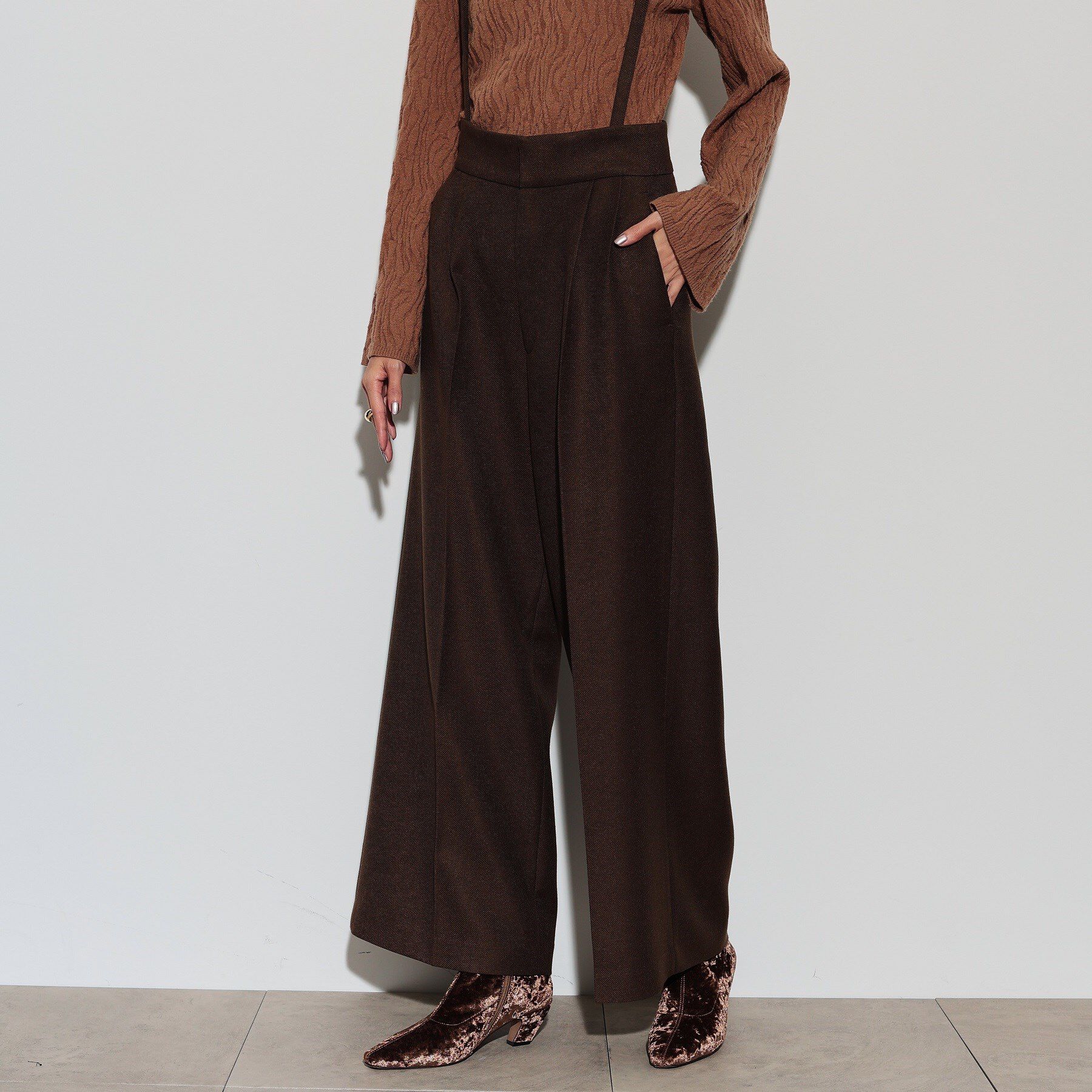 GALLEST「サスペンダー付きツイルワイドパンツ」|その他|