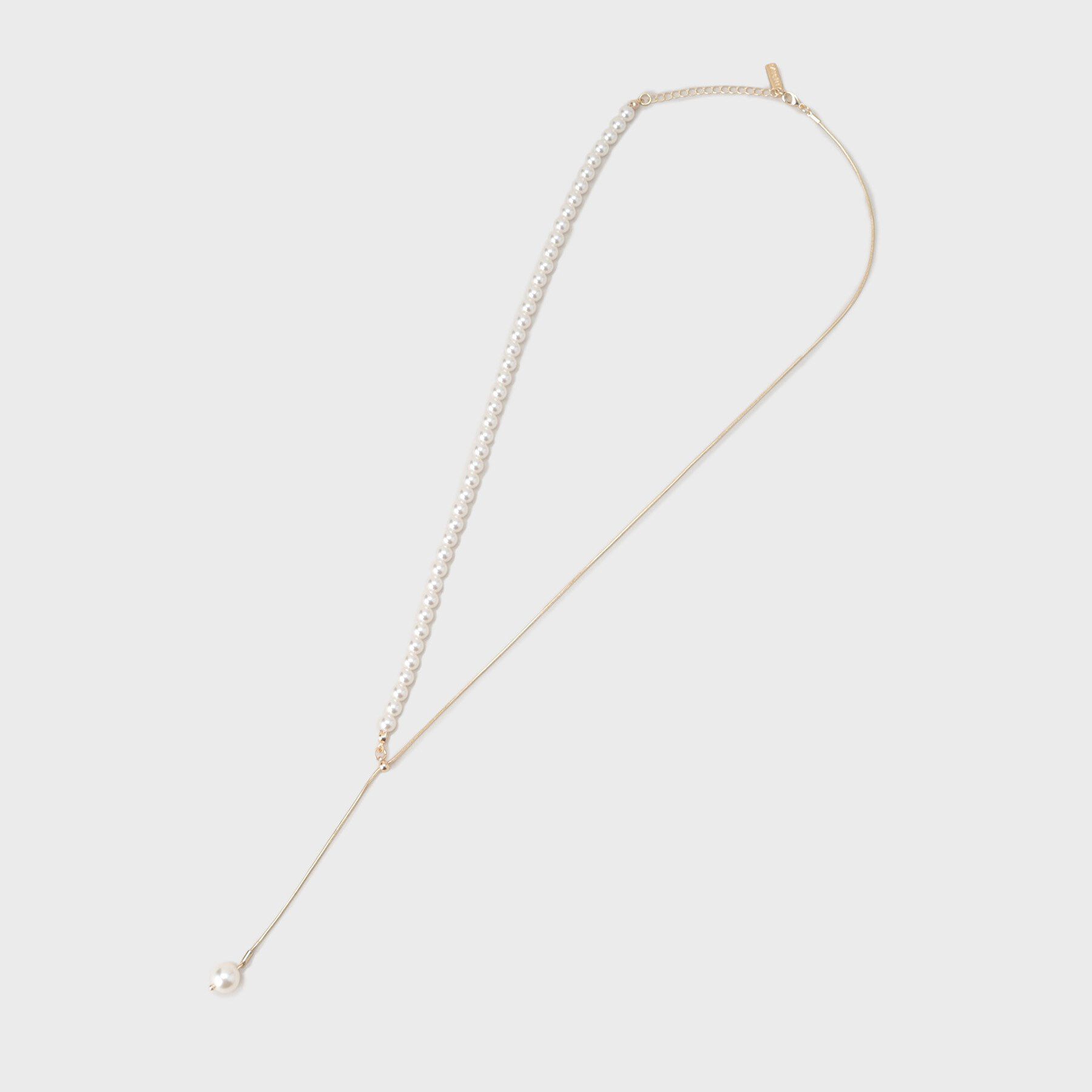 INDIVI「パール調バイカラーネックレス」|ネックレス|