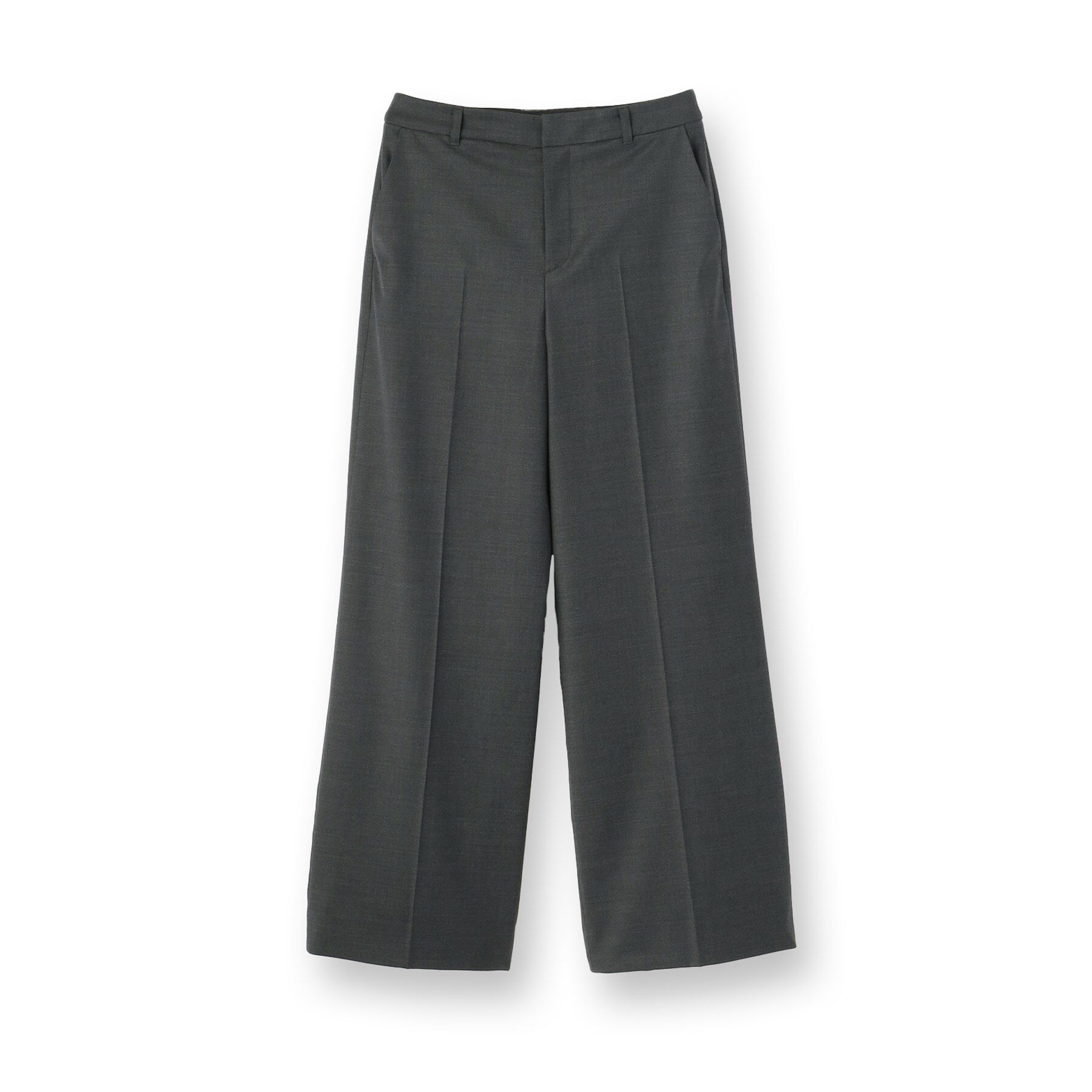 INDIVI「【日本製／スーツ／通勤】シルクウールストレッチ ワイドパンツ」|スーツ|