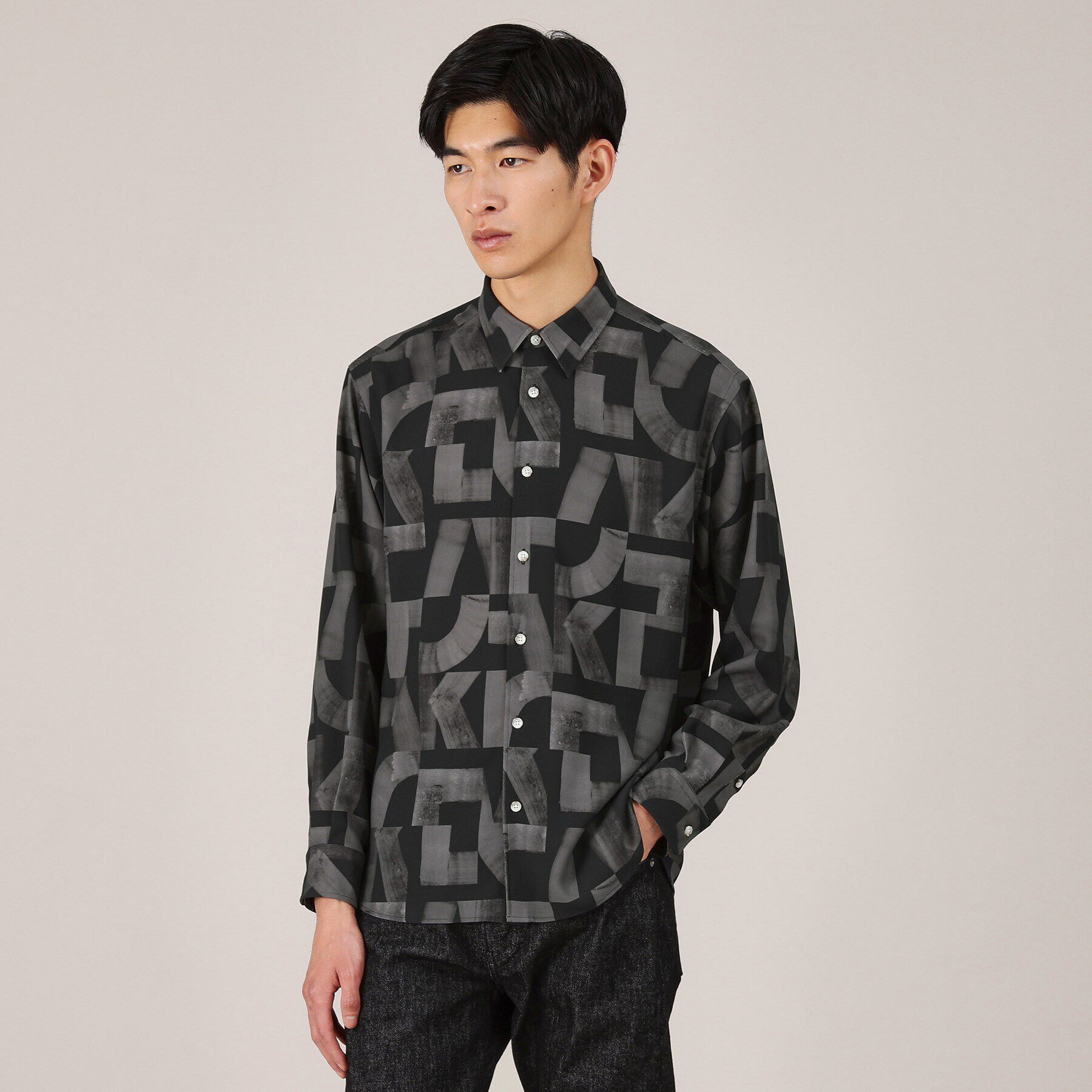 TAKEO KIKUCHI「【Made in JAPAN】スライドパズル柄 シャツ」|シャツ・ブラウス|