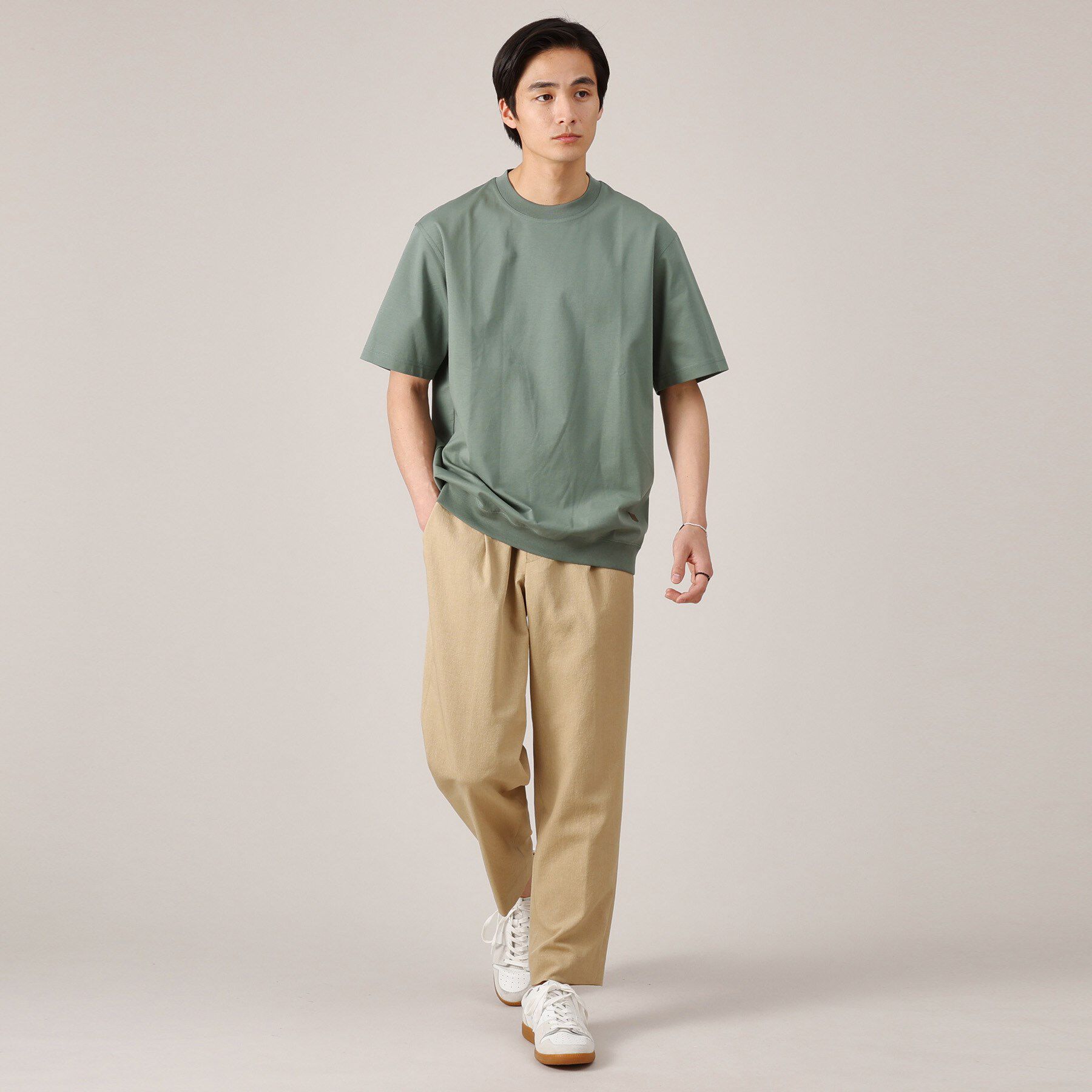 TAKEO KIKUCHI「【多機能】リネンライクカルゼ イージーパンツ」|その他|