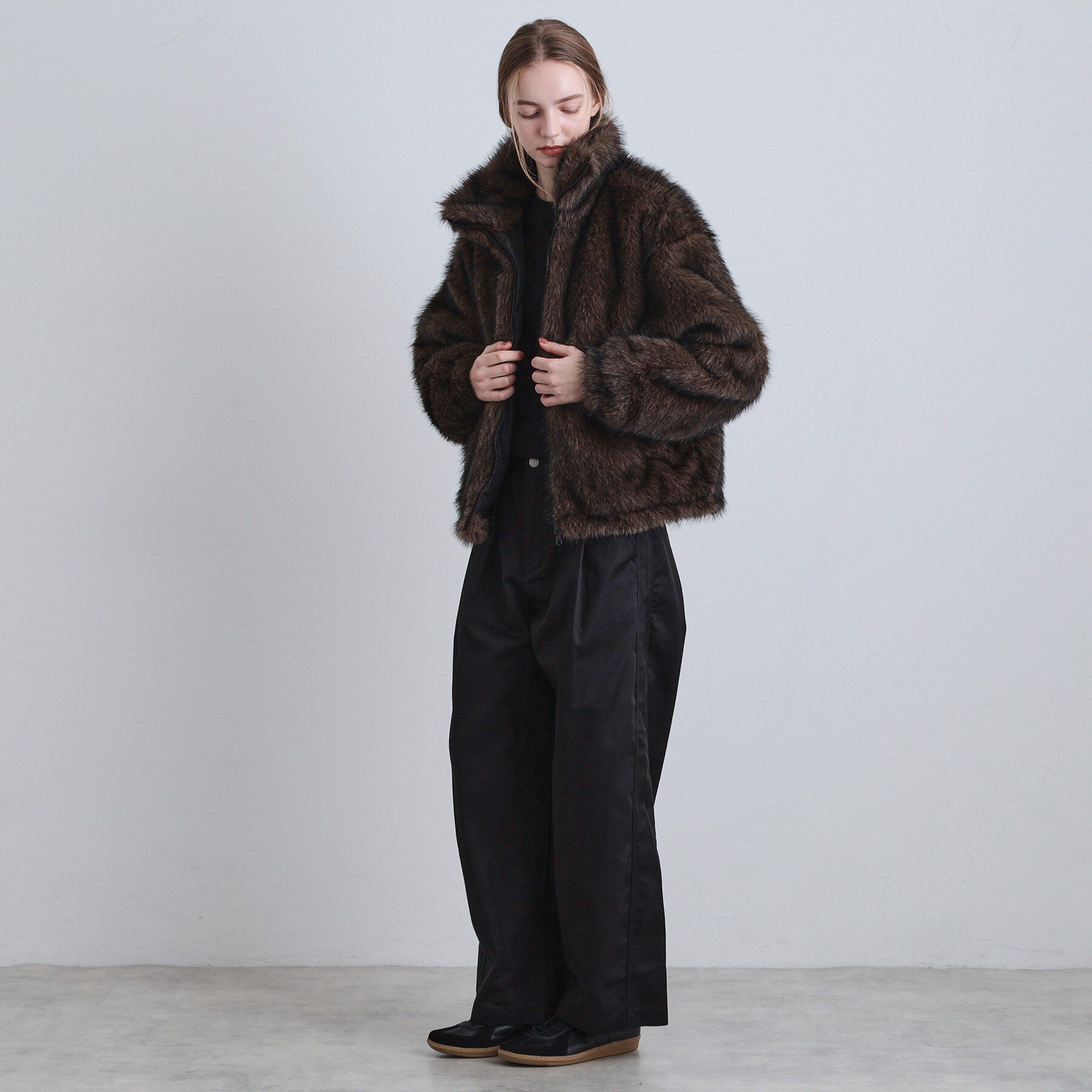 tk.TAKEO KIKUCHI「ミックスフェイクファーブルゾン」|ブルゾン・スタジャン|