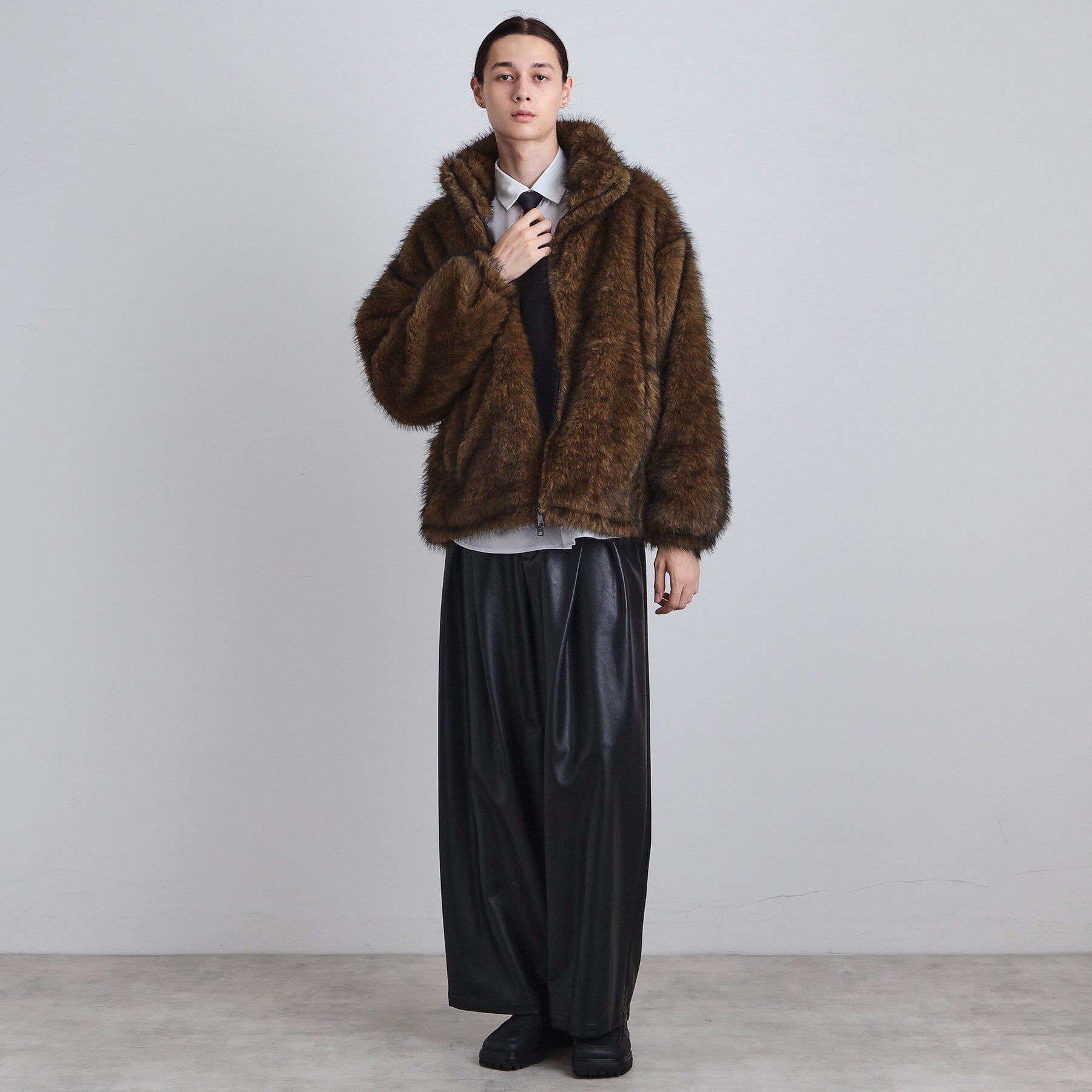 tk.TAKEO KIKUCHI「ミックスフェイクファーブルゾン」|ブルゾン・スタジャン|