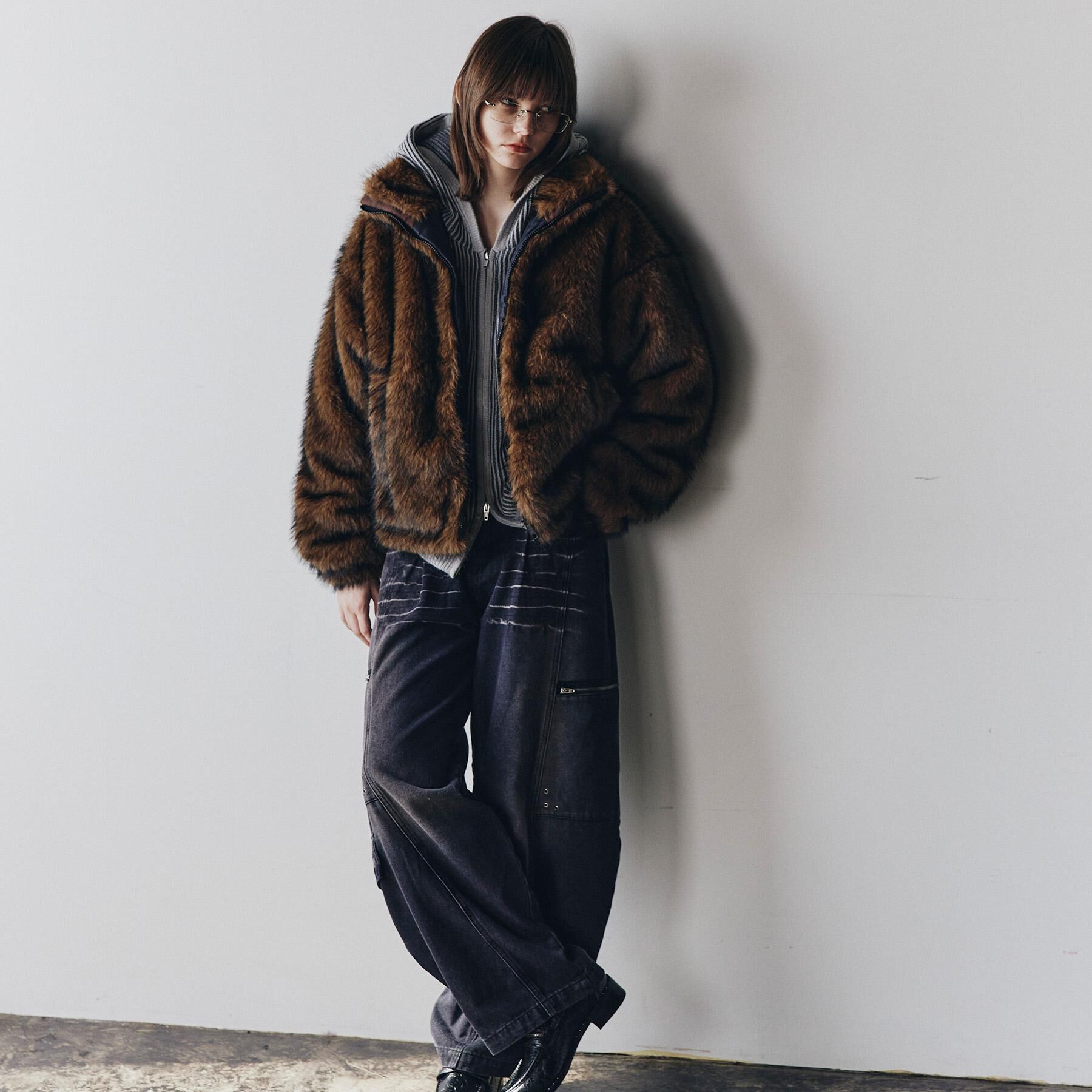 tk.TAKEO KIKUCHI「ミックスフェイクファーブルゾン」|ブルゾン・スタジャン|