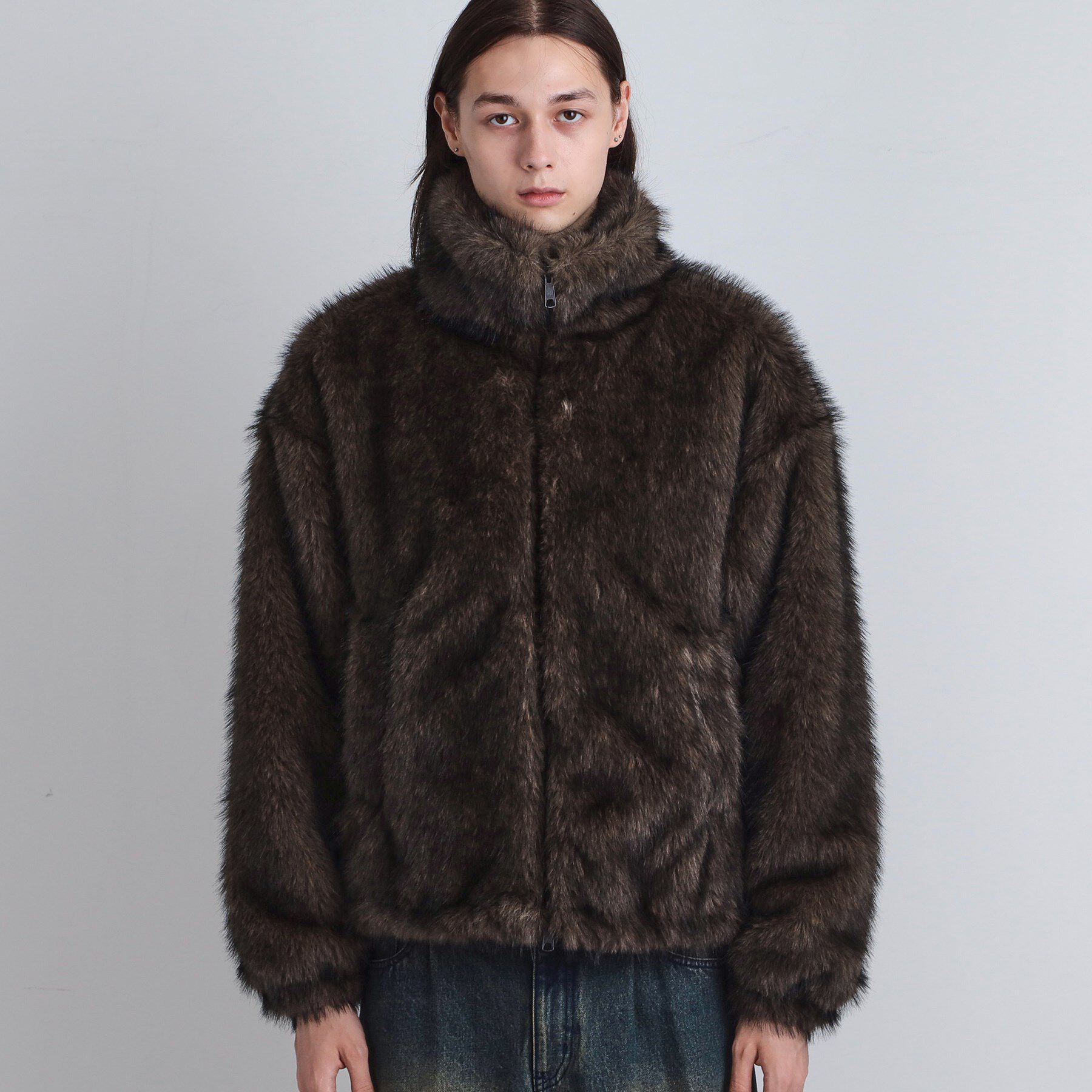 tk.TAKEO KIKUCHI「ミックスフェイクファーブルゾン」|ブルゾン・スタジャン|