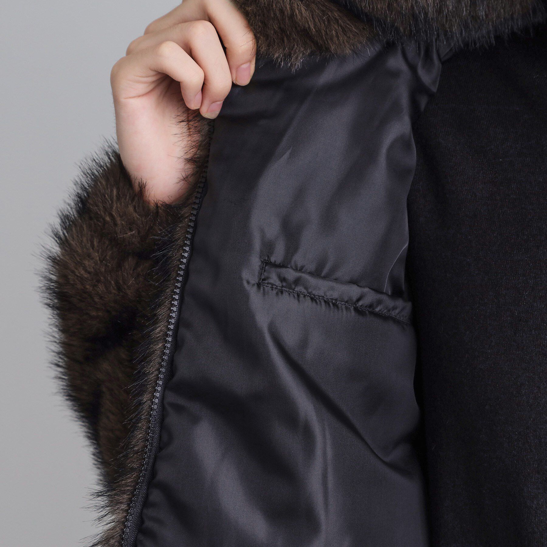 tk.TAKEO KIKUCHI「ミックスフェイクファーブルゾン」|ブルゾン・スタジャン|