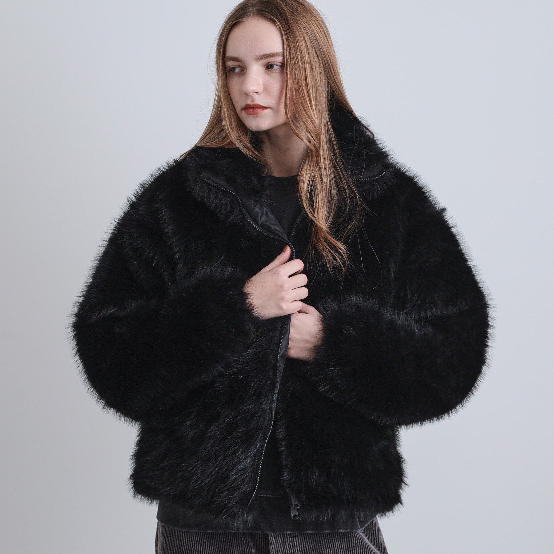 tk.TAKEO KIKUCHI「ミックスフェイクファーブルゾン」|ブルゾン・スタジャン|