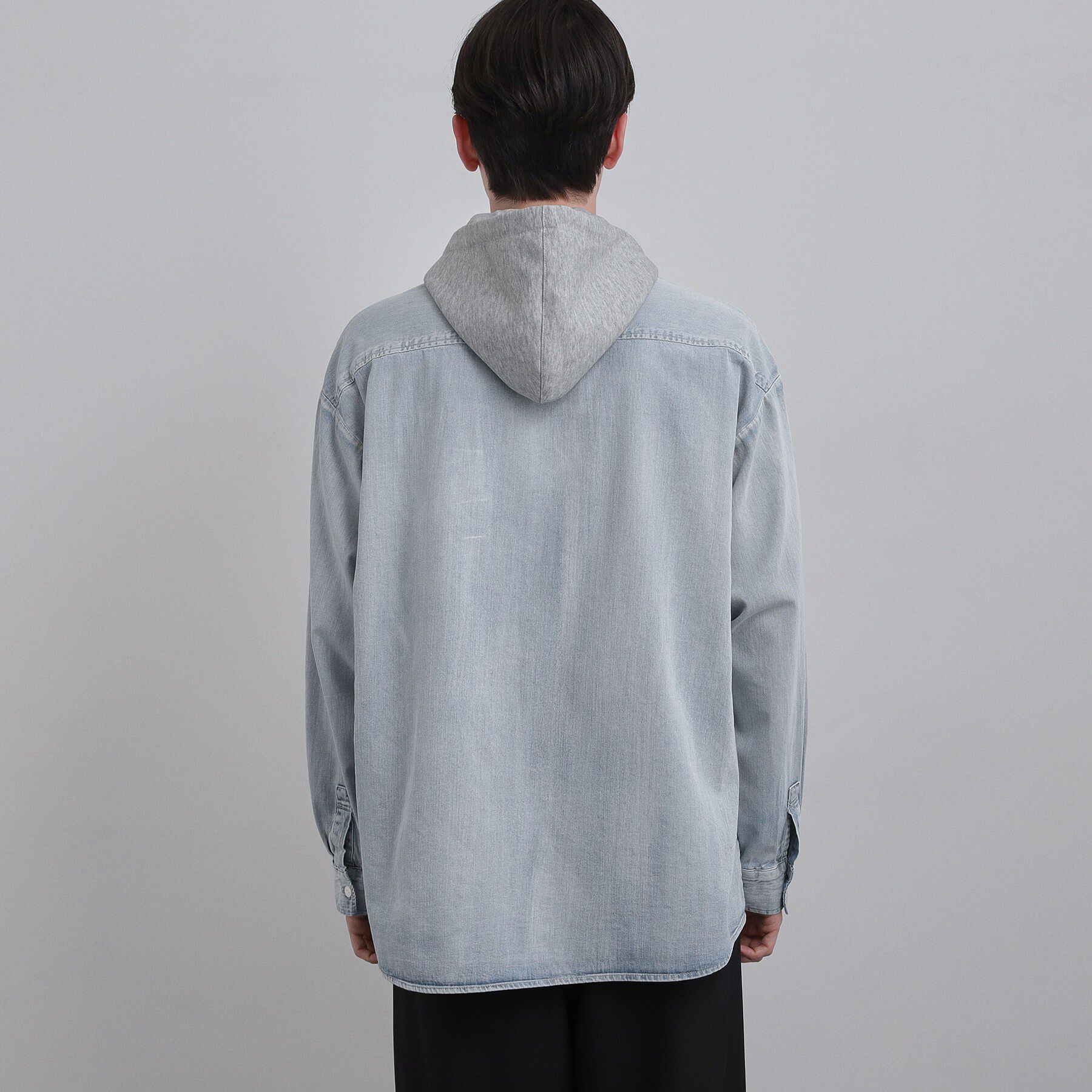 tk.TAKEO KIKUCHI「【2WAY】フード付デニムシャツ」|シャツ・ブラウス|