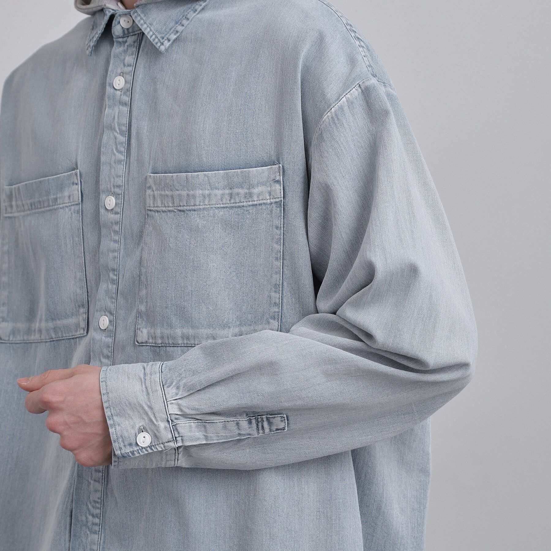 tk.TAKEO KIKUCHI「【2WAY】フード付デニムシャツ」|シャツ・ブラウス|