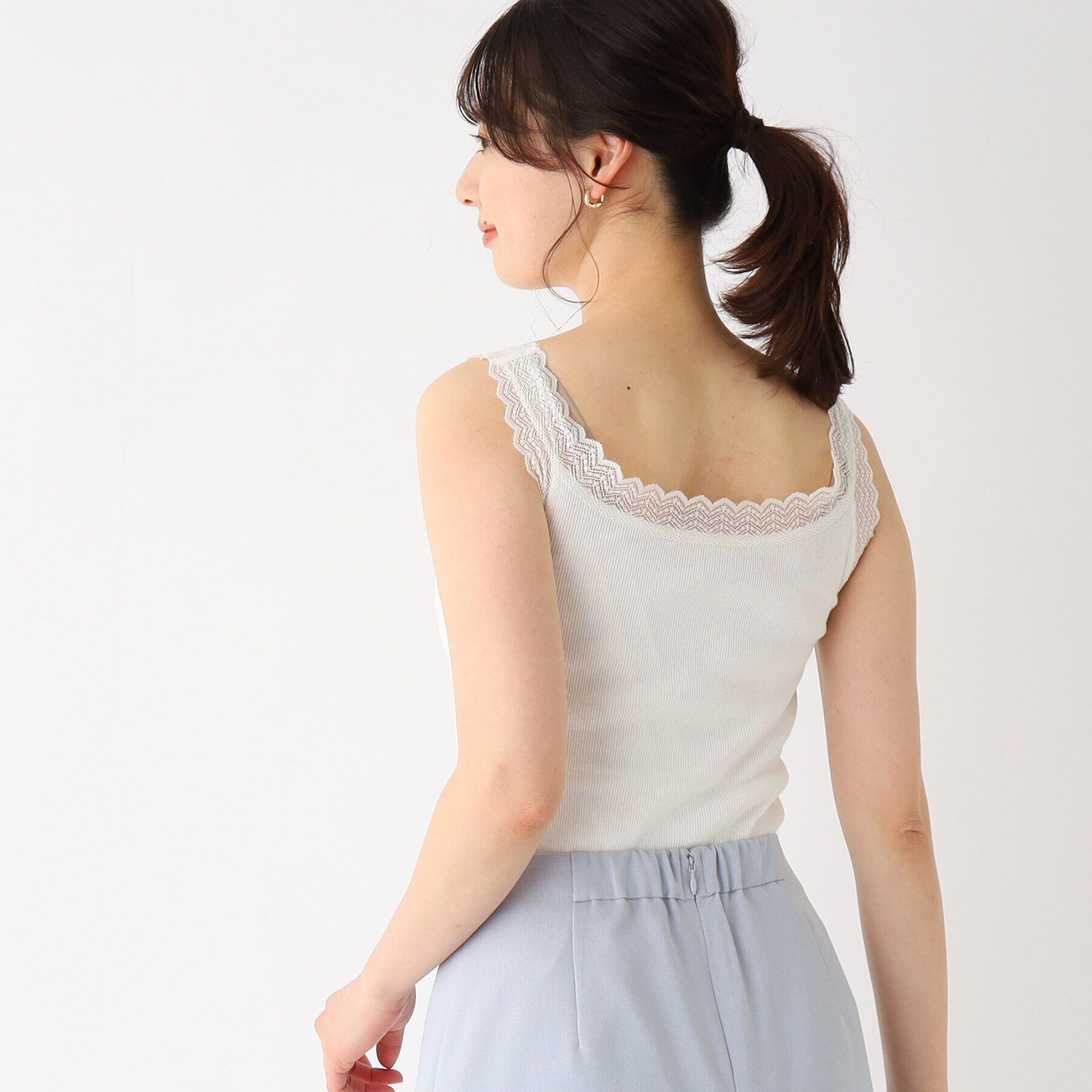 index「前後2WAYレースタンクトップ【洗濯機洗い可】」|キャミソール|