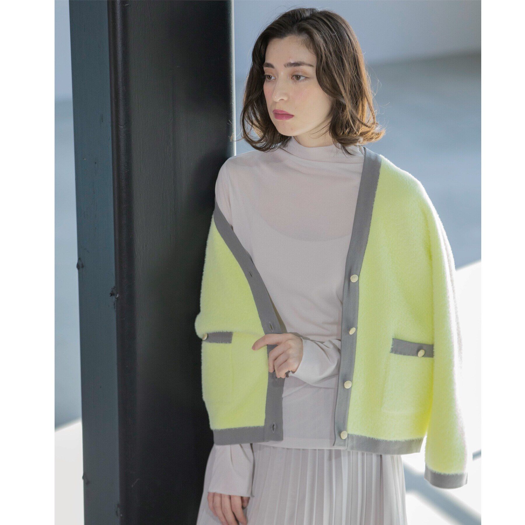 OPAQUE.CLIP「シアーメロウハイネックトップス【洗濯機洗い可】」|Tシャツ・カットソー|