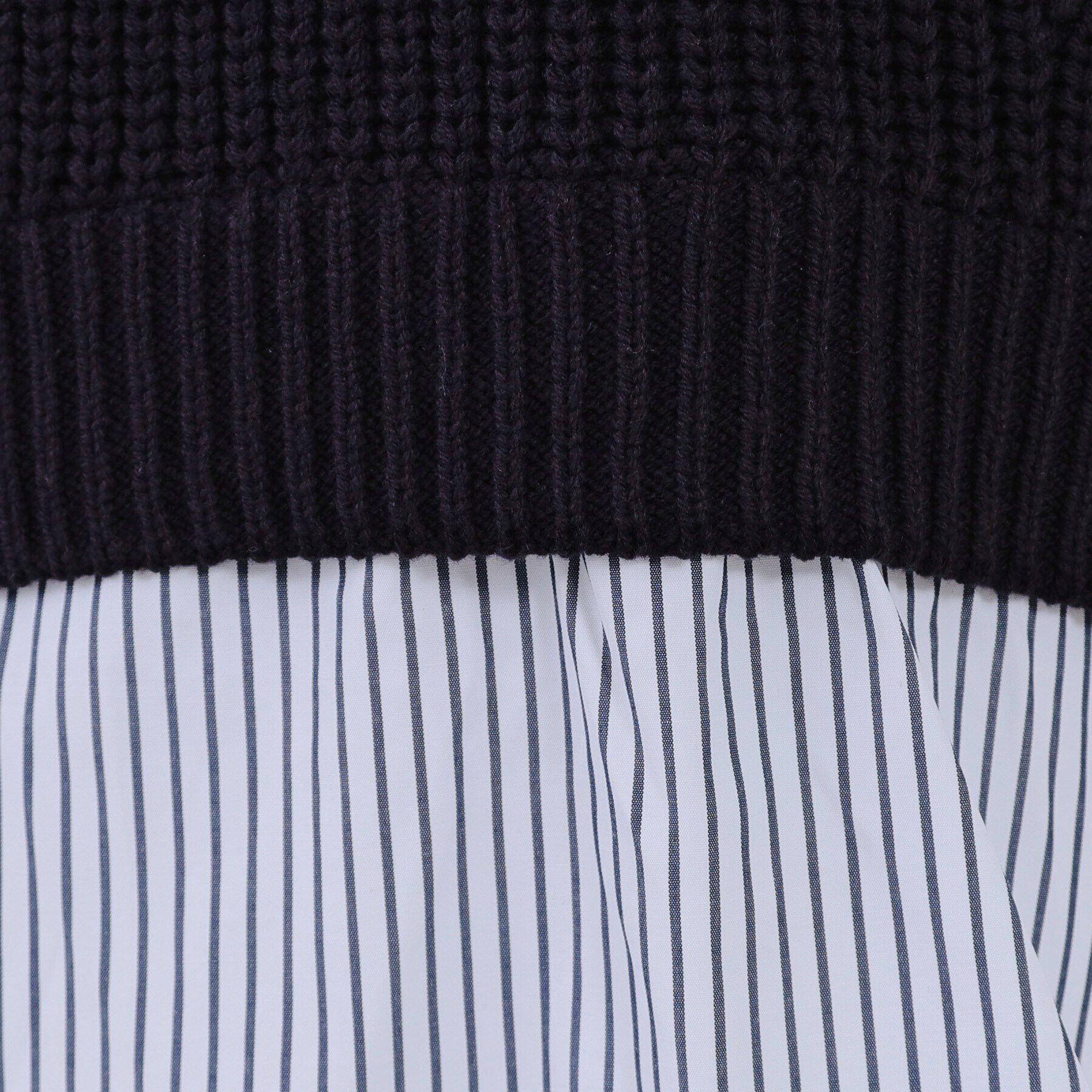 OPAQUE.CLIP「レイヤード風ミドルゲージニット【洗濯機洗い可】」|ニット・セーター|