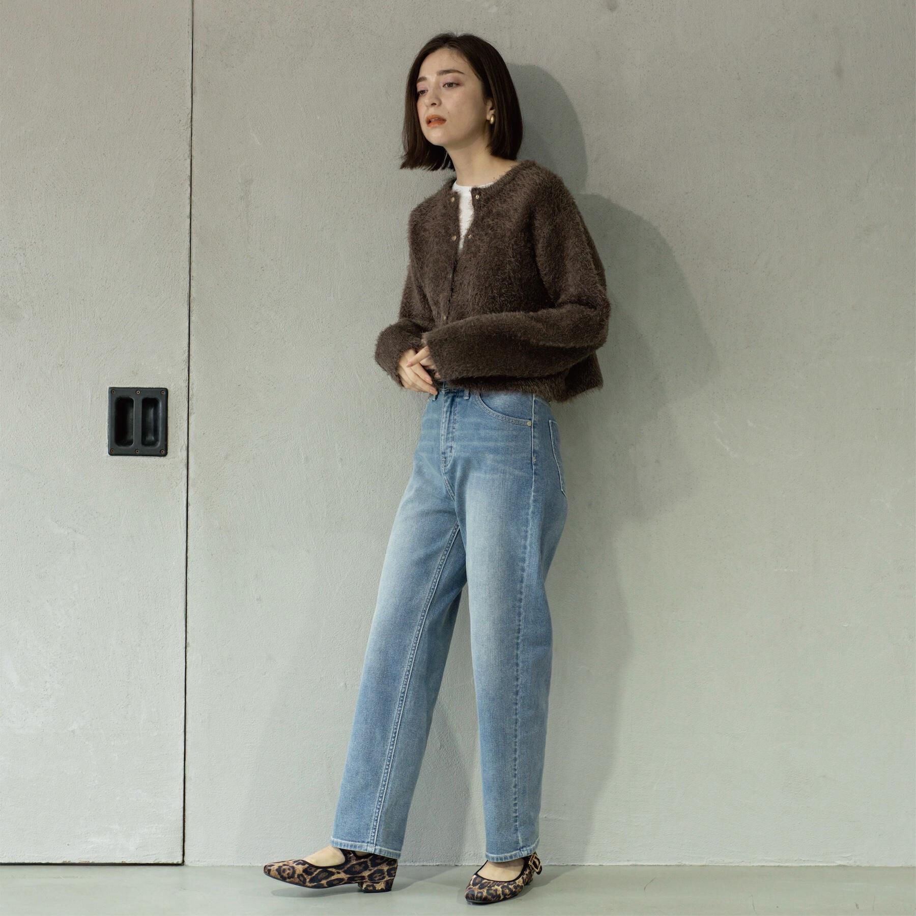 OPAQUE.CLIP「シャギーショートカーディガン【洗濯機OK】《6col》」|カーディガン|