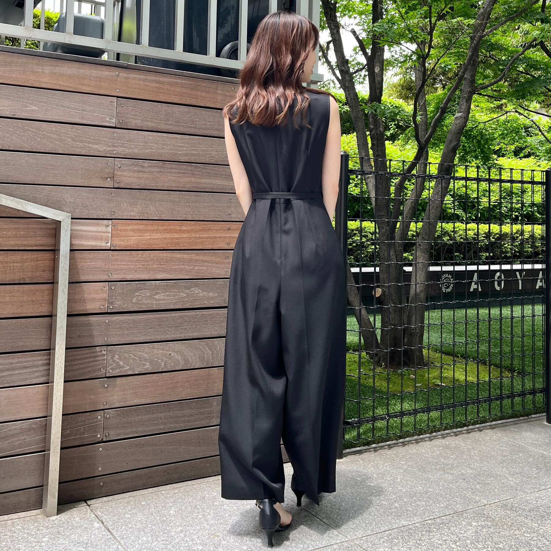 Couture broach「【一枚で着映える】レース切替デザインオールインワン」|オールインワン|