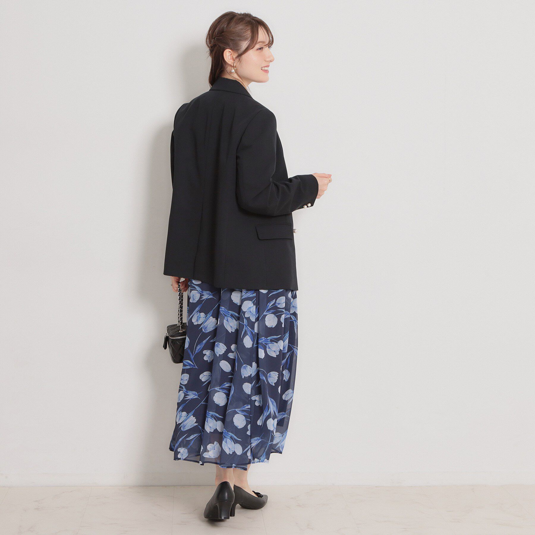 Couture broach「【洗える・ハレの日・通勤】パール調ボタン テーラードジャケット」|テーラードジャケット|