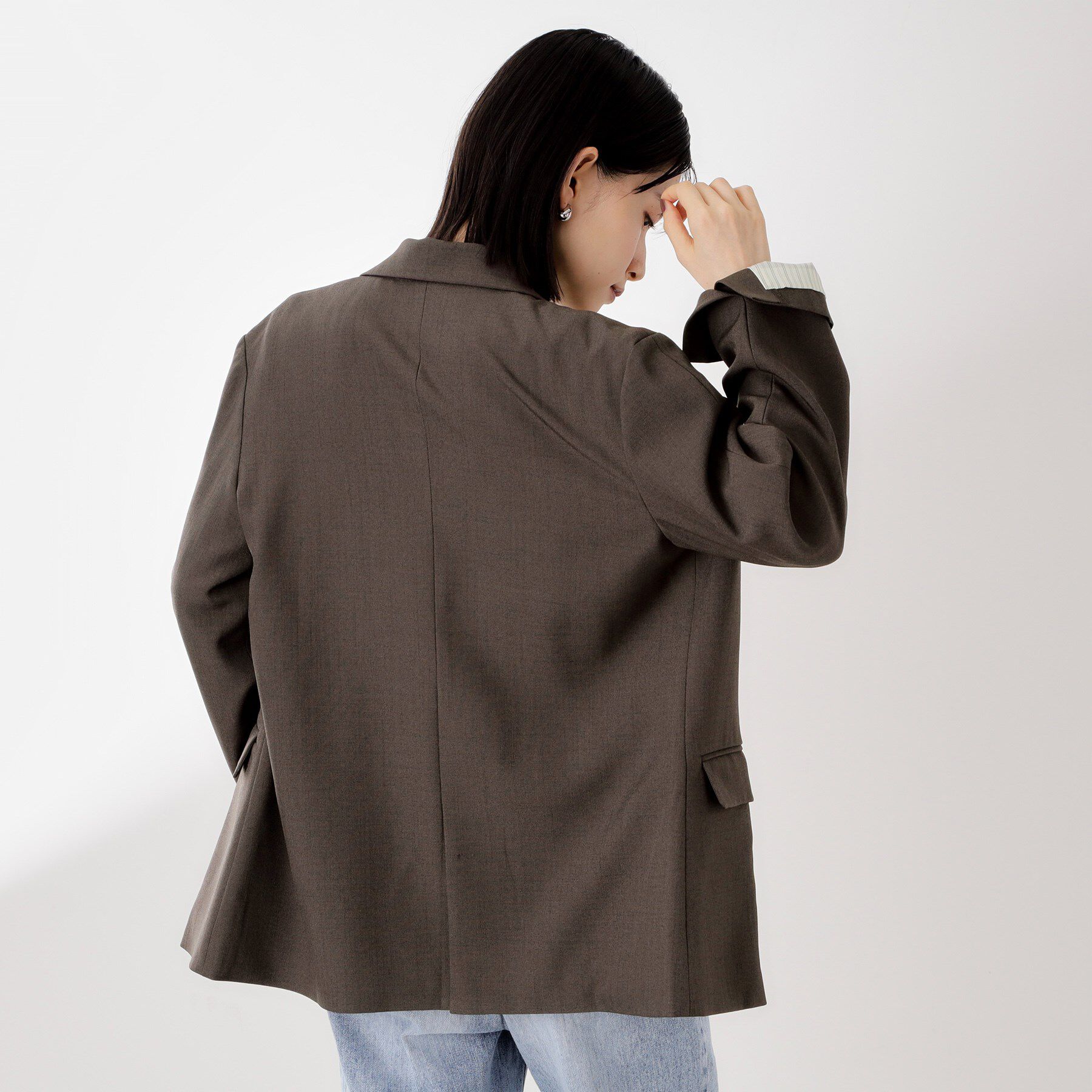 THE SHOP TK「【今羽織るなら】ダブルブレストジャケット【セットアップ可/洗える】」|テーラードジャケット|