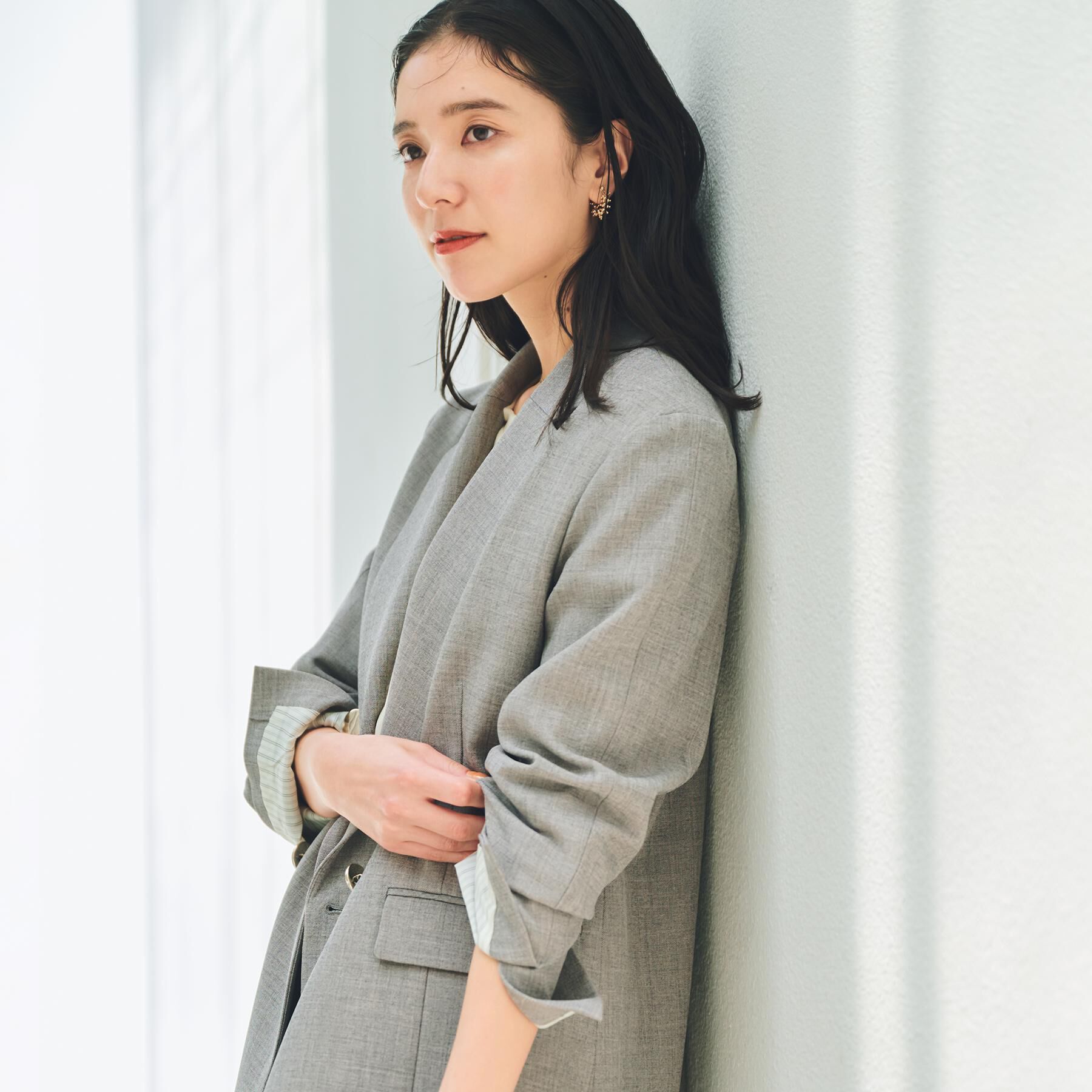 THE SHOP TK「【今羽織るなら】ダブルブレストジャケット【セットアップ可/洗える】」|テーラードジャケット|