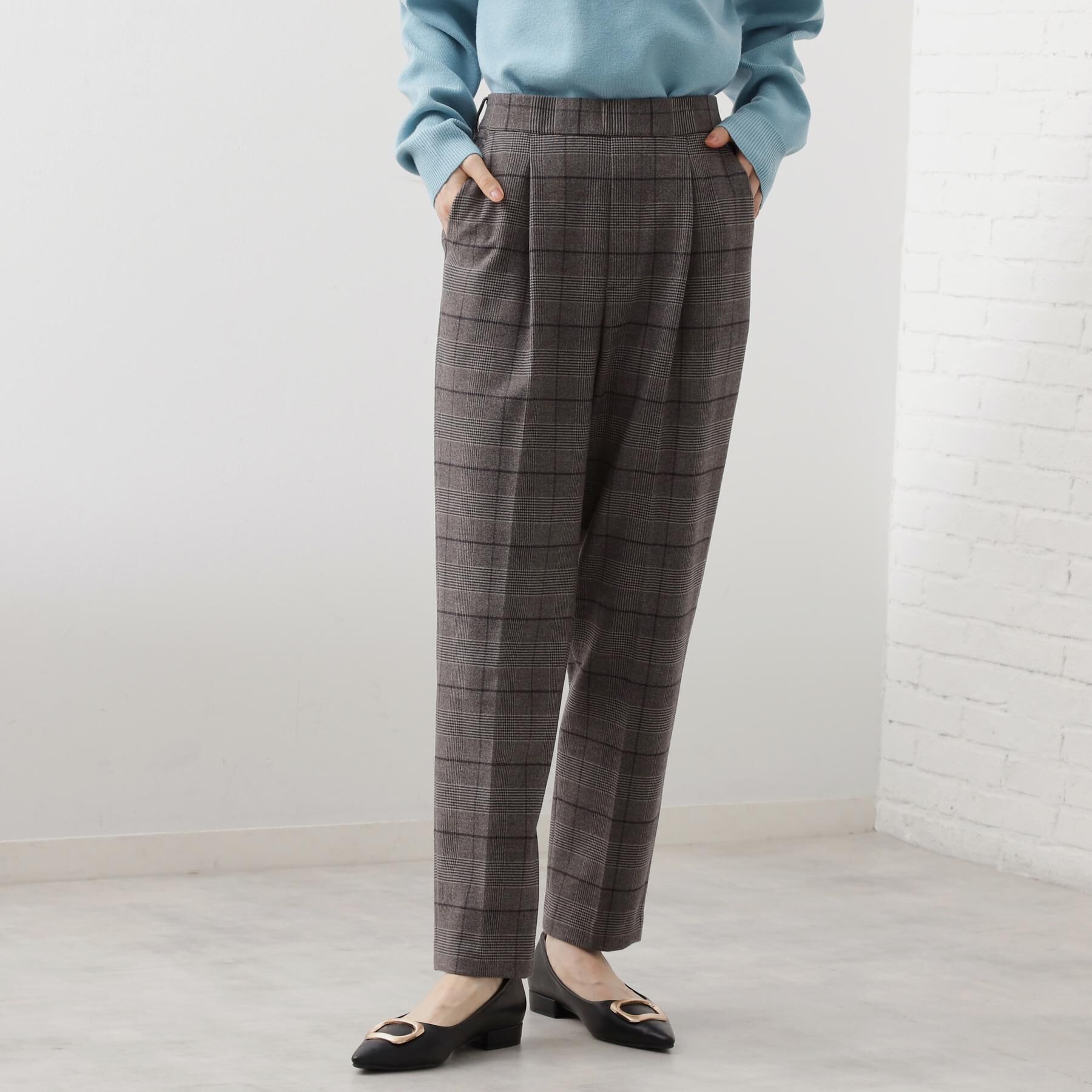 THE SHOP TK「【着丈選べる/XS～XLサイズ】あったか裏起毛テーパードパンツ」|その他|