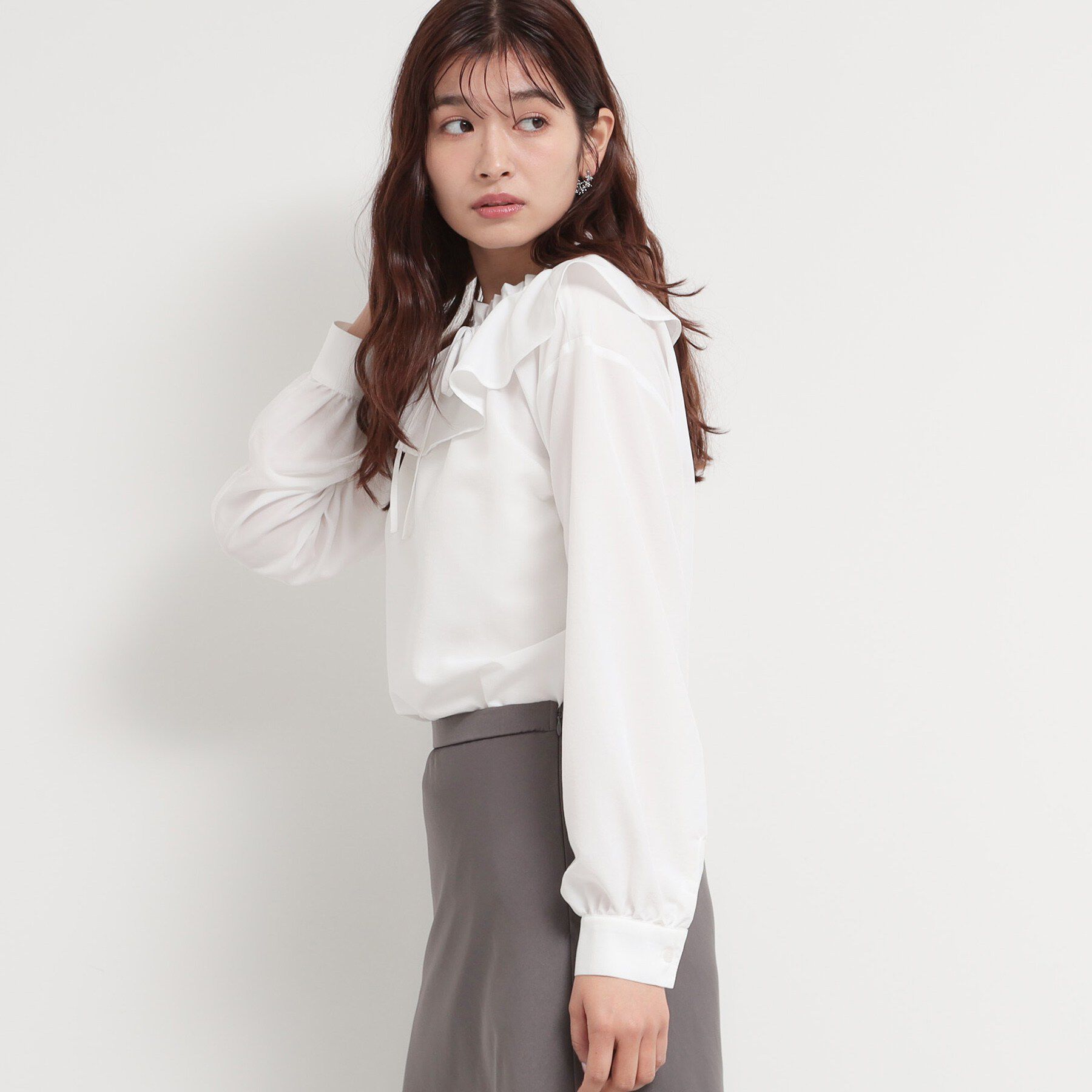 THE SHOP TK「エアリーフリルブラウス」|シャツ・ブラウス|