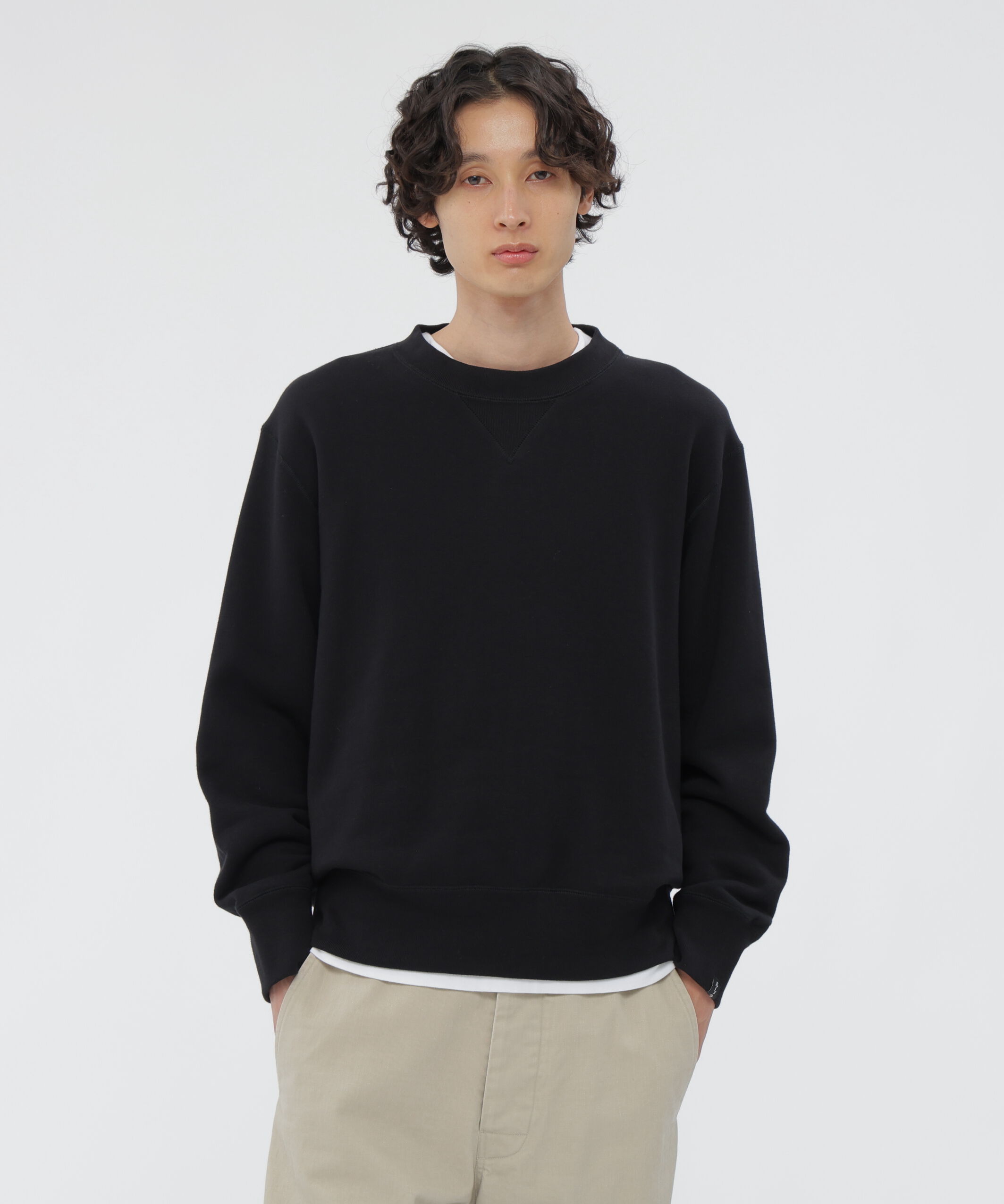 MHL.「LIGHT LOOPBACK COTTON TOP」|Tシャツ・カットソー|BLACK