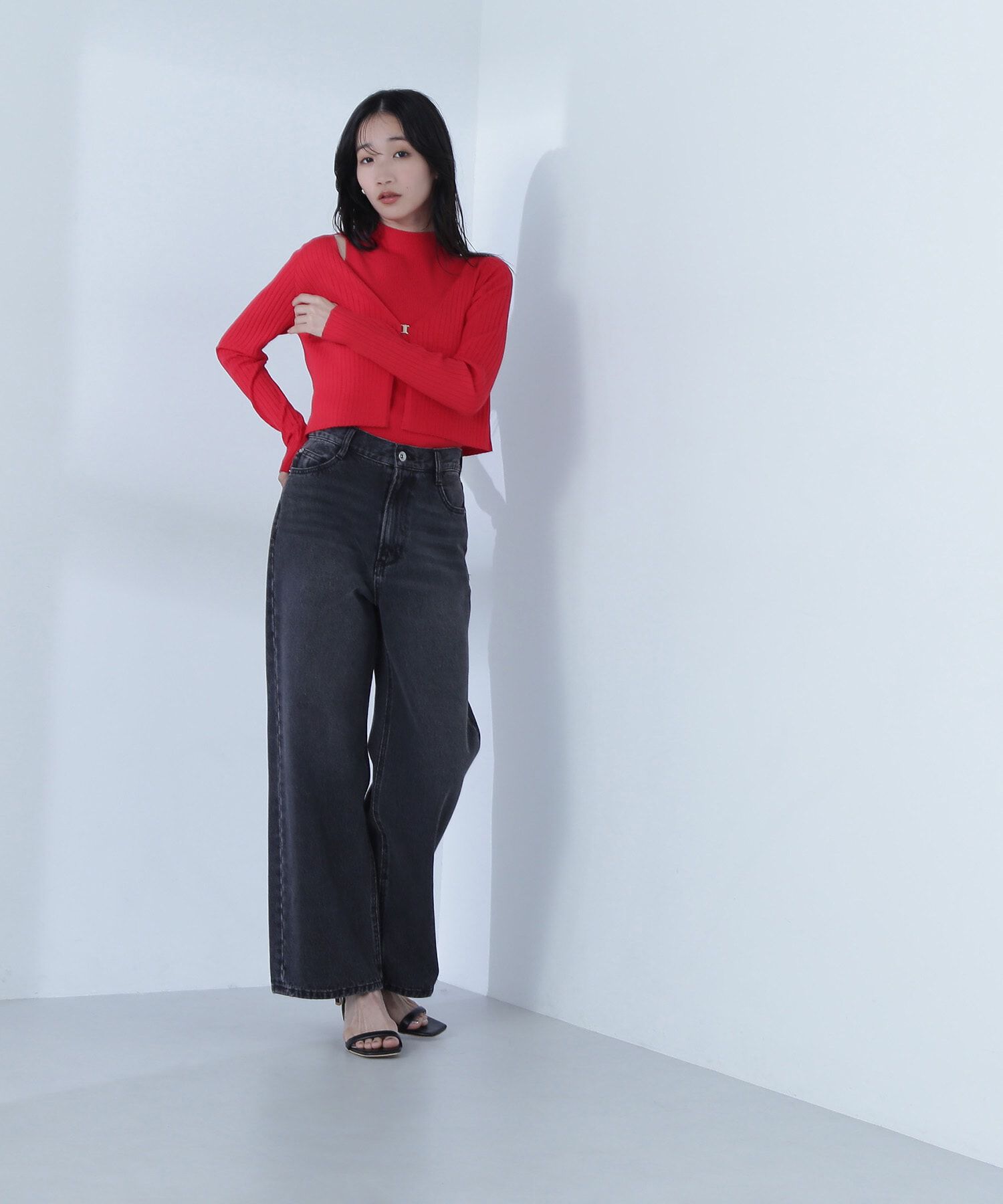  「ワイドストレートデニムパンツ」|その他|