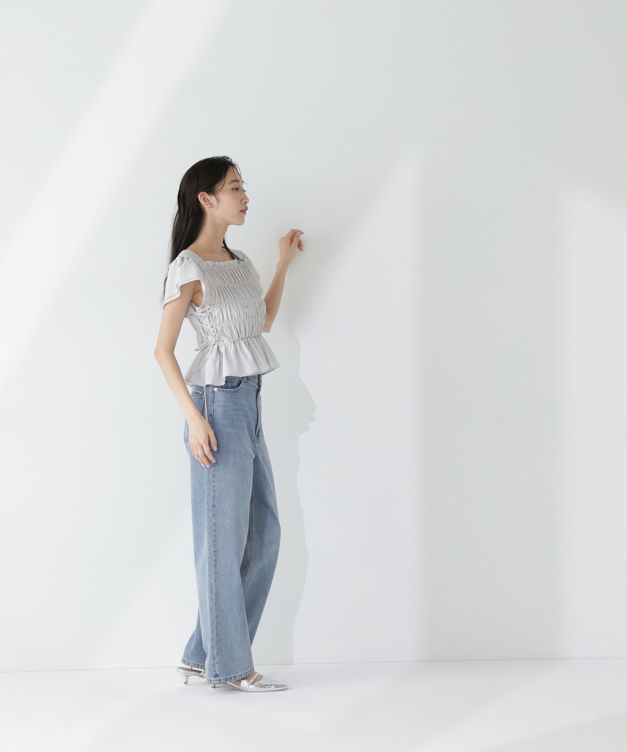  「ワイドストレートデニムパンツ」|その他|