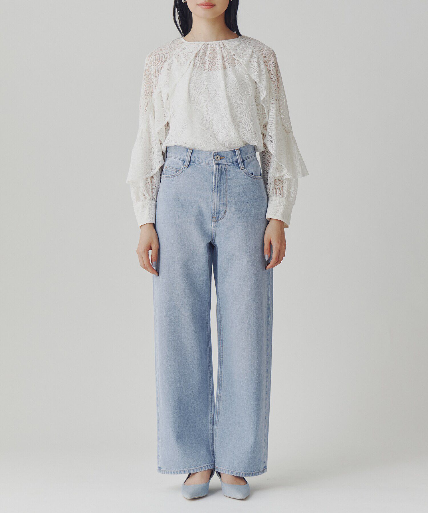  「ワイドストレートデニムパンツ」|その他|