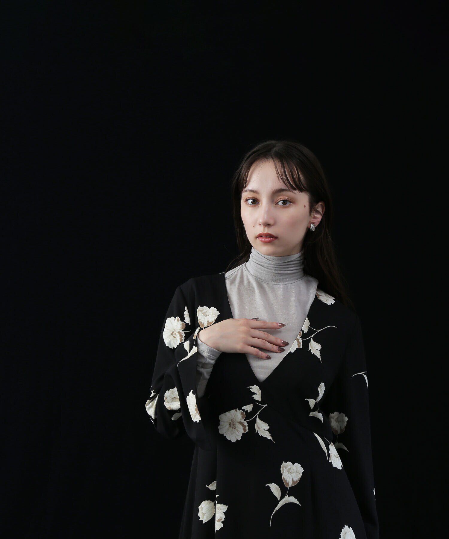  「シアーストレッチカットソーシリーズ タートルネック」|Tシャツ・カットソー|グレー