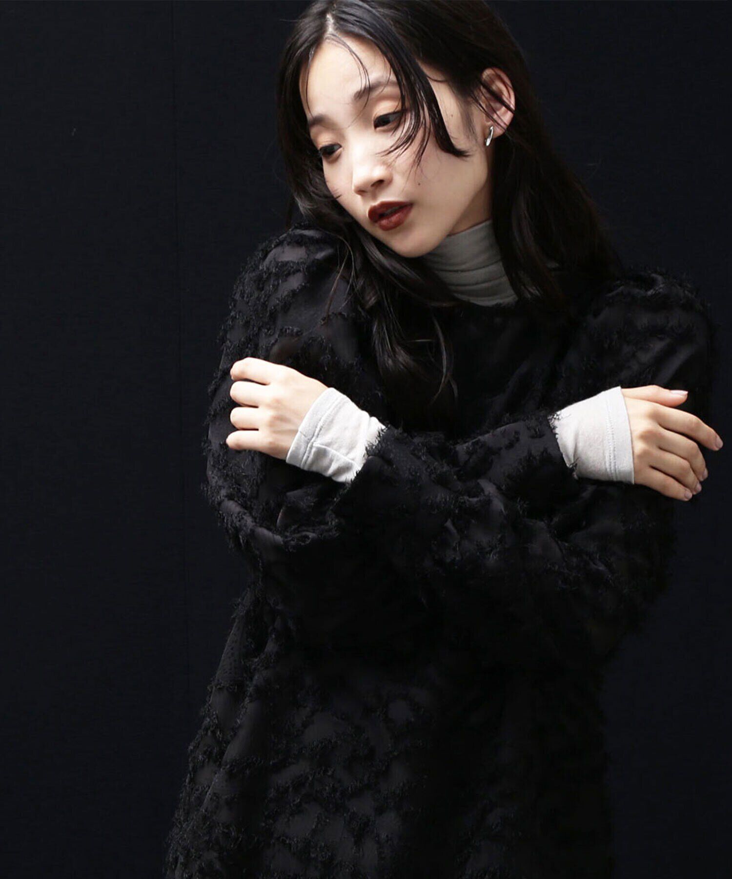  「シアーストレッチカットソーシリーズ タートルネック」|Tシャツ・カットソー|