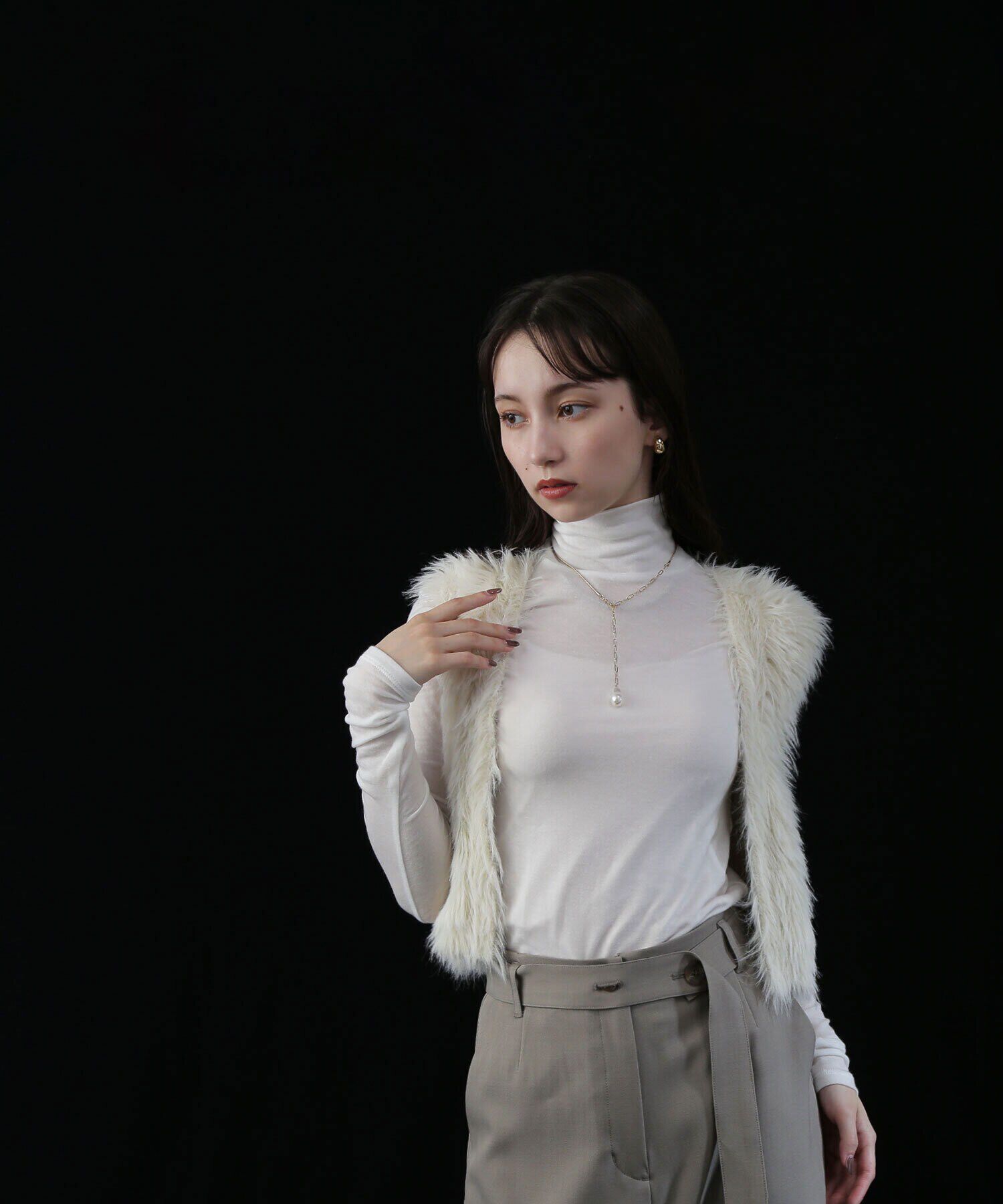  「シアーストレッチカットソーシリーズ タートルネック」|Tシャツ・カットソー|