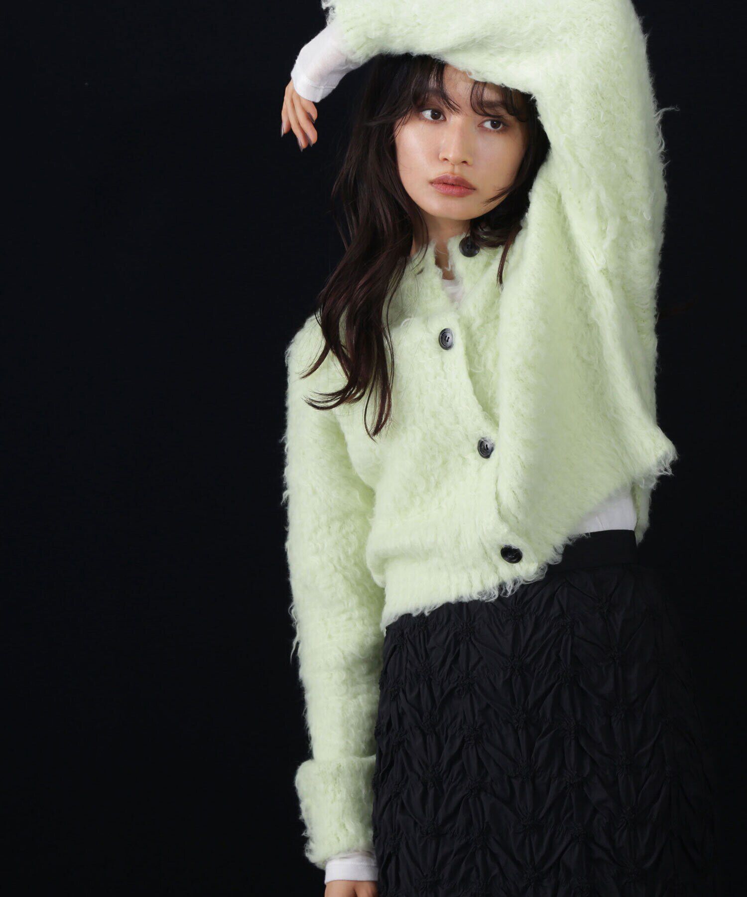  「フェザーニットカーディガン」|ニット・セーター|オパールグリ