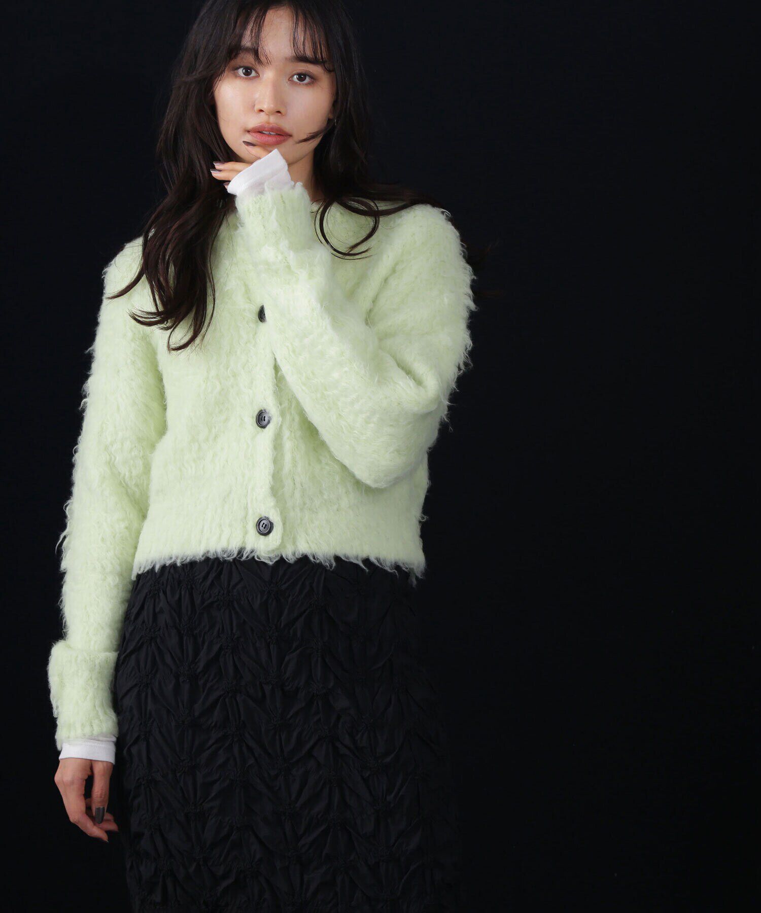  「フェザーニットカーディガン」|ニット・セーター|