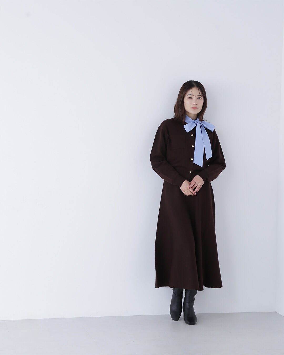  「ダブルフェイスニットセットアップ」|ワンピース|