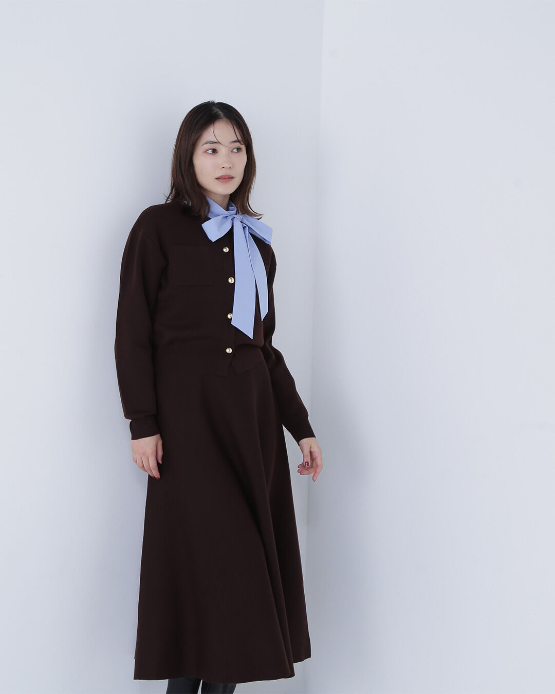  「ダブルフェイスニットセットアップ」|ワンピース|