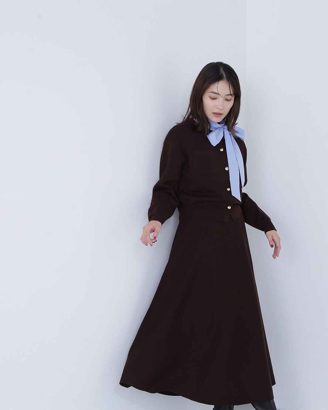  「ダブルフェイスニットセットアップ」|ワンピース|