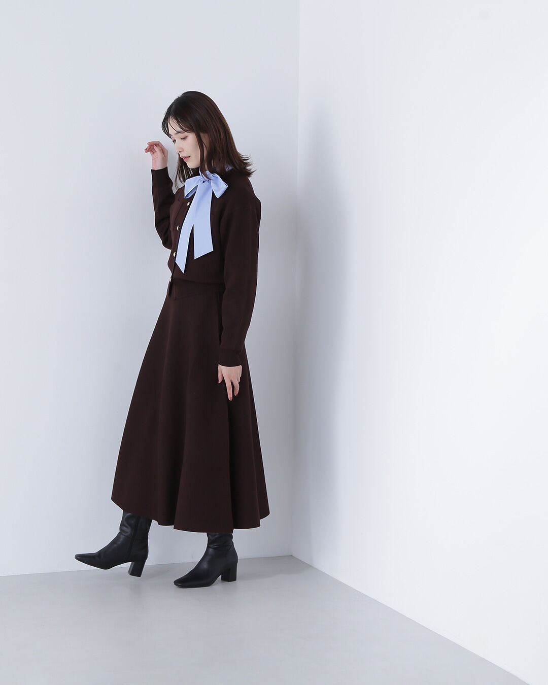  「ダブルフェイスニットセットアップ」|ワンピース|