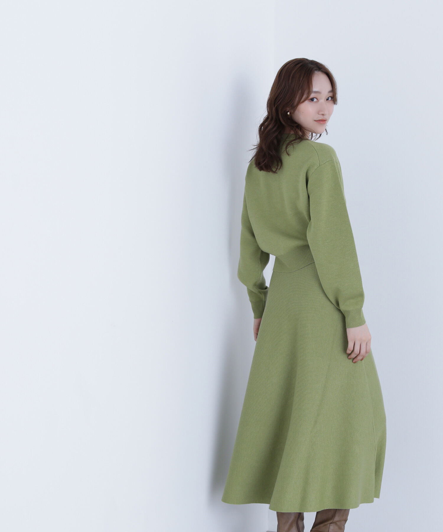  「ダブルフェイスニットセットアップ」|ワンピース|