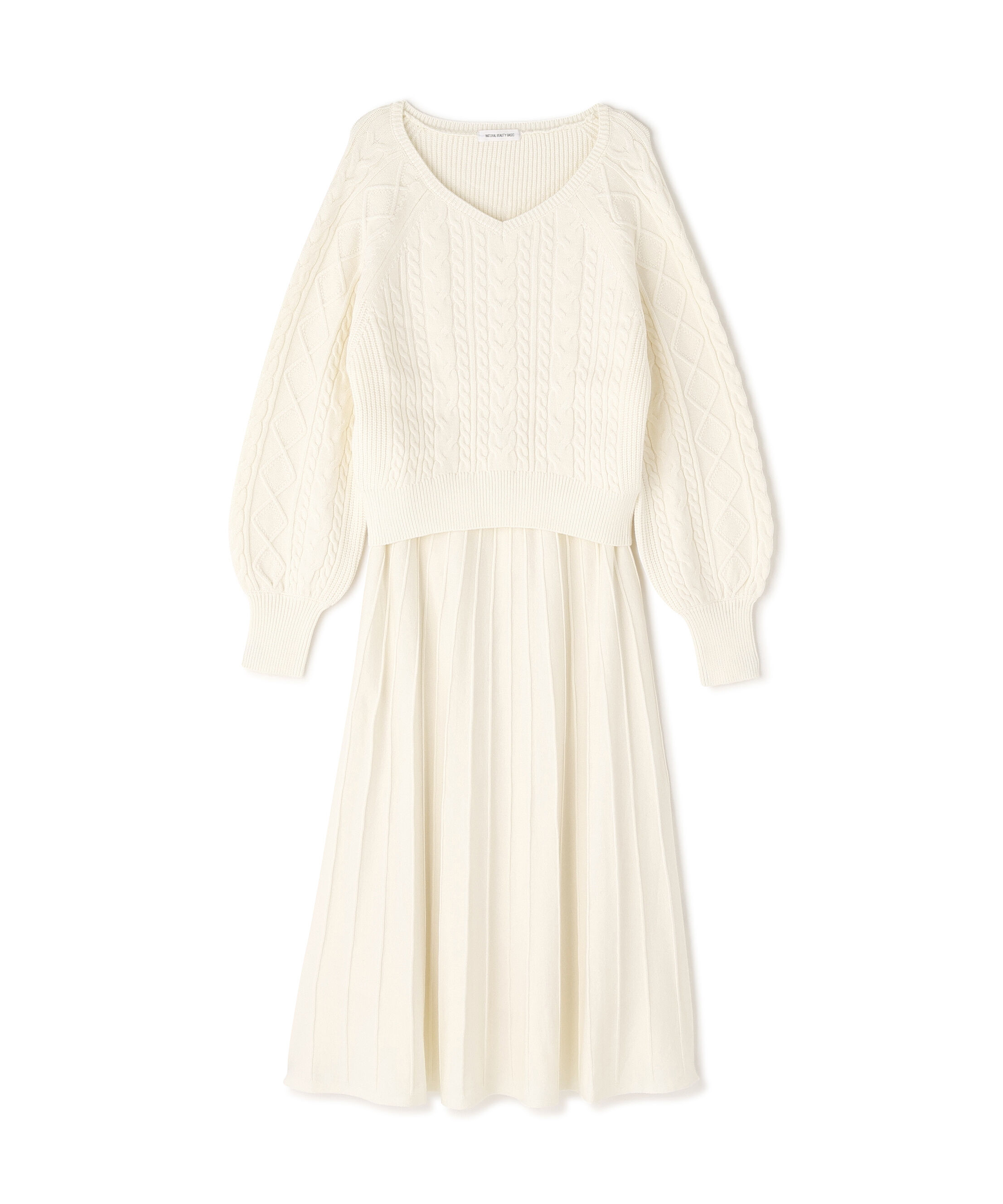  「ケーブルニットセットアップ」|ワンピース|