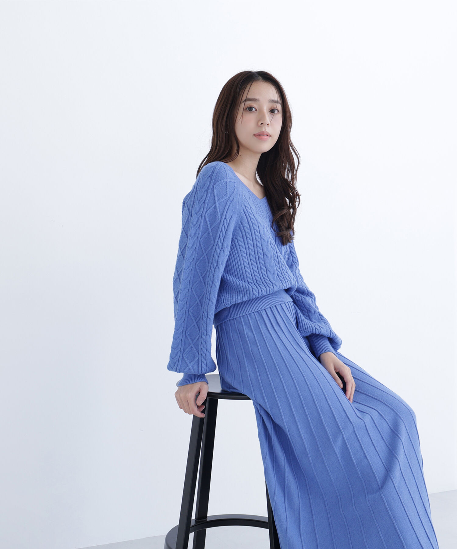 「ケーブルニットセットアップ」|ワンピース|
