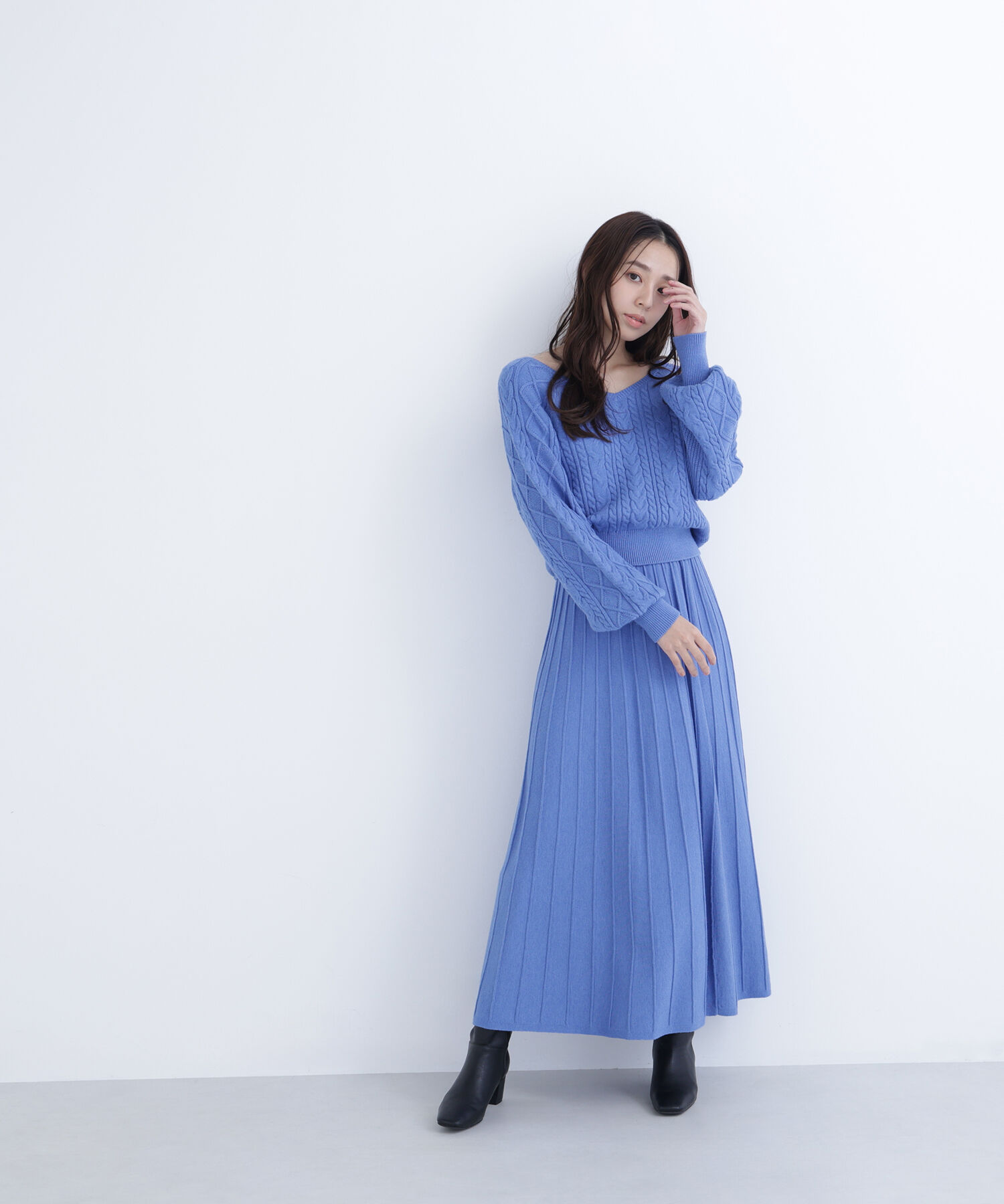  「ケーブルニットセットアップ」|ワンピース|