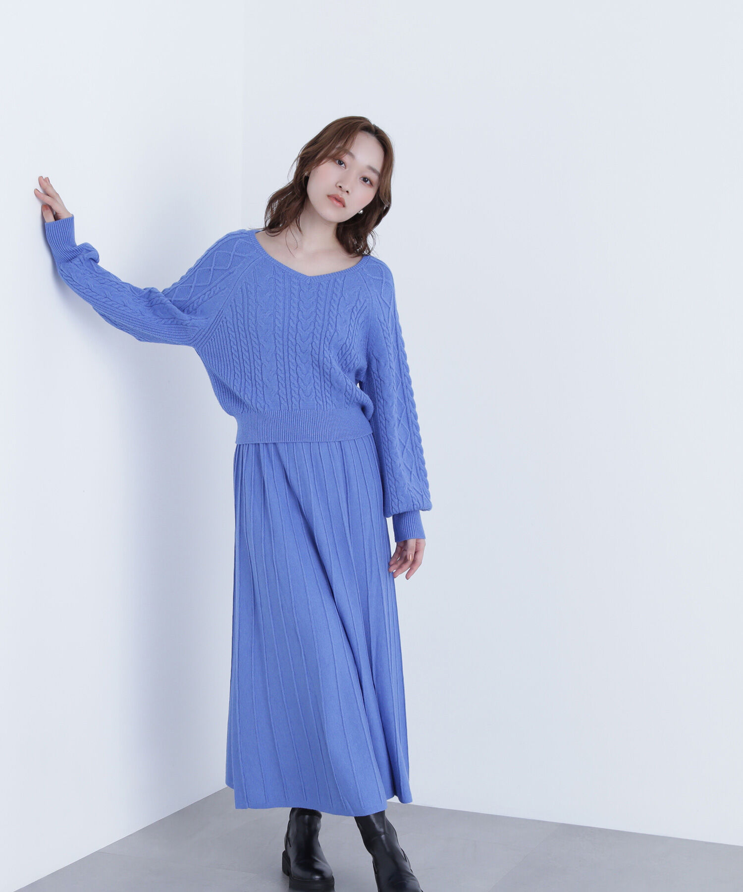  「ケーブルニットセットアップ」|ワンピース|