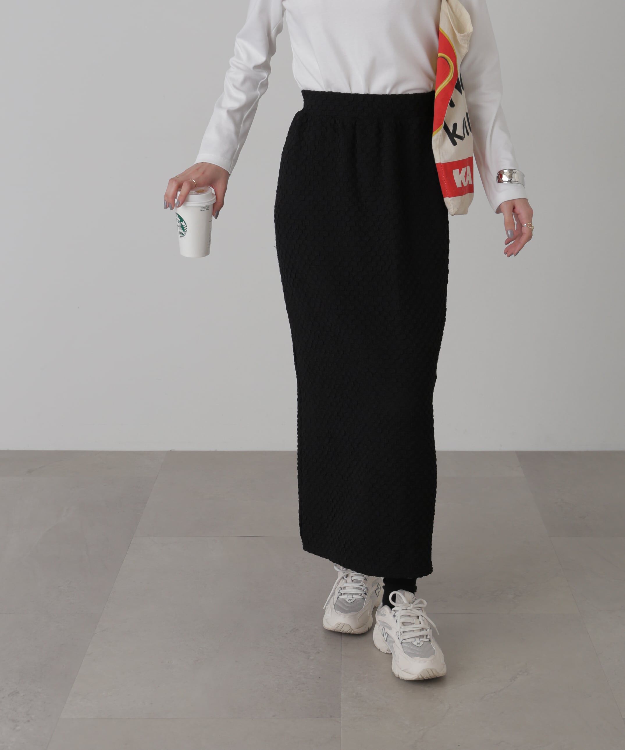  「ジャガードナロースカート」|スカート|